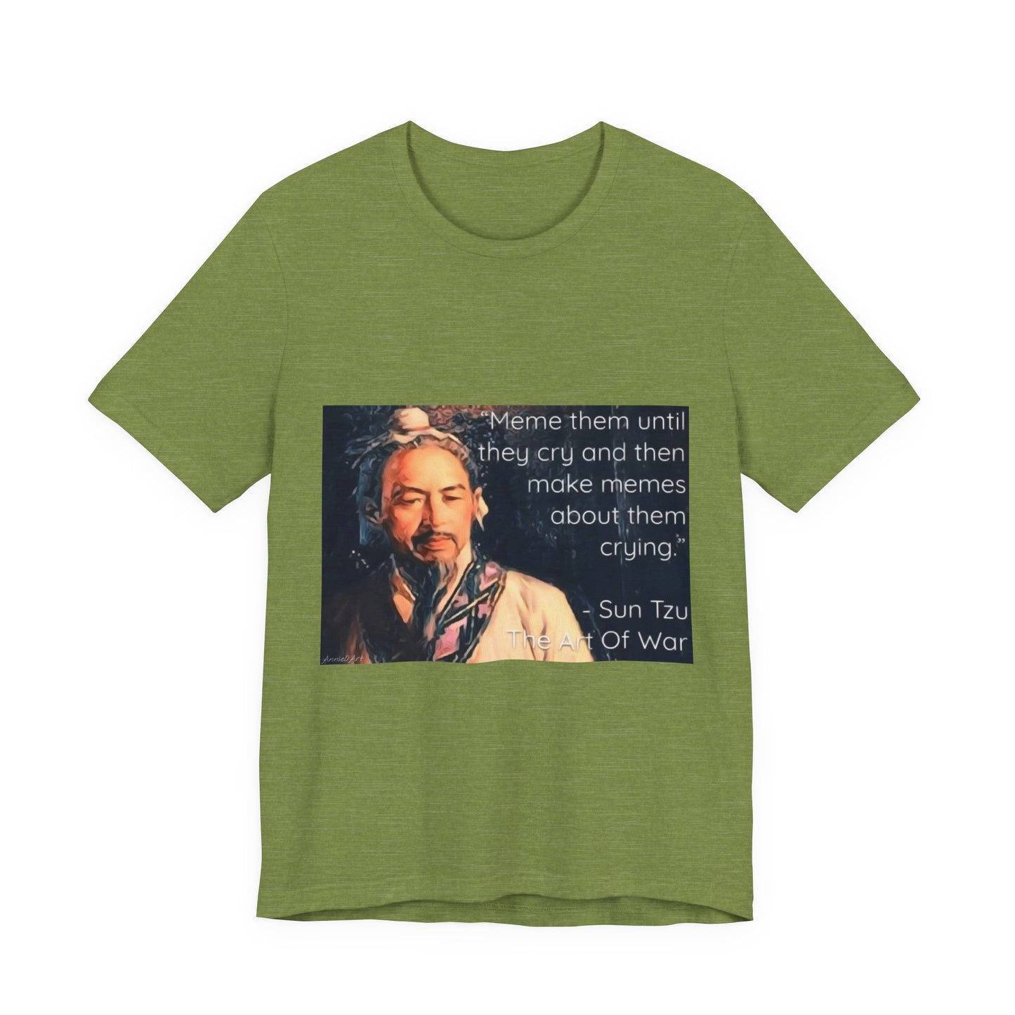 Sun Tzu Meme Tee — "Meme Them Until They Cry" Retro Political Art T‑Shirt