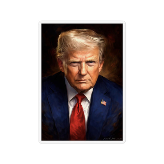 Trump Patriotic Portrait Magnet — Custom Shape Political Keepsake