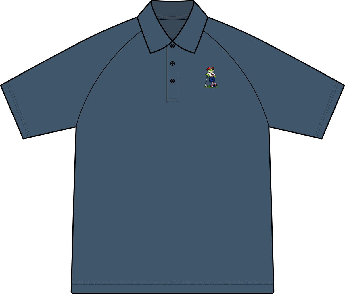 PrEpPiE the frOG Crossover Raglan Polo — Classic Athletic Raglan Polo Shirt