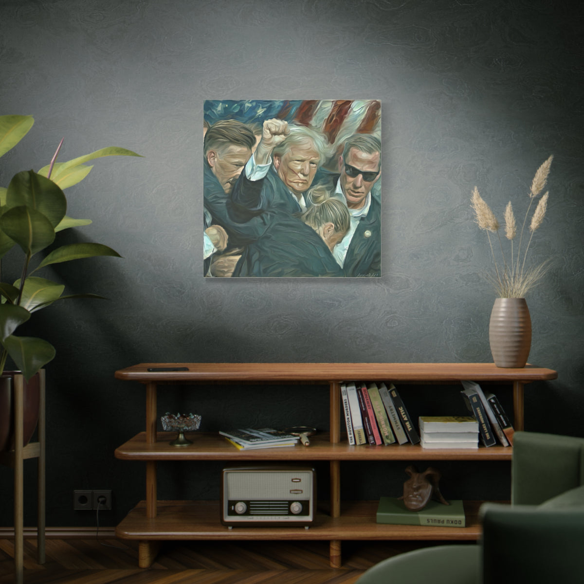 Trump ‘FIGHT!’ Fist-Raise Matte Canvas