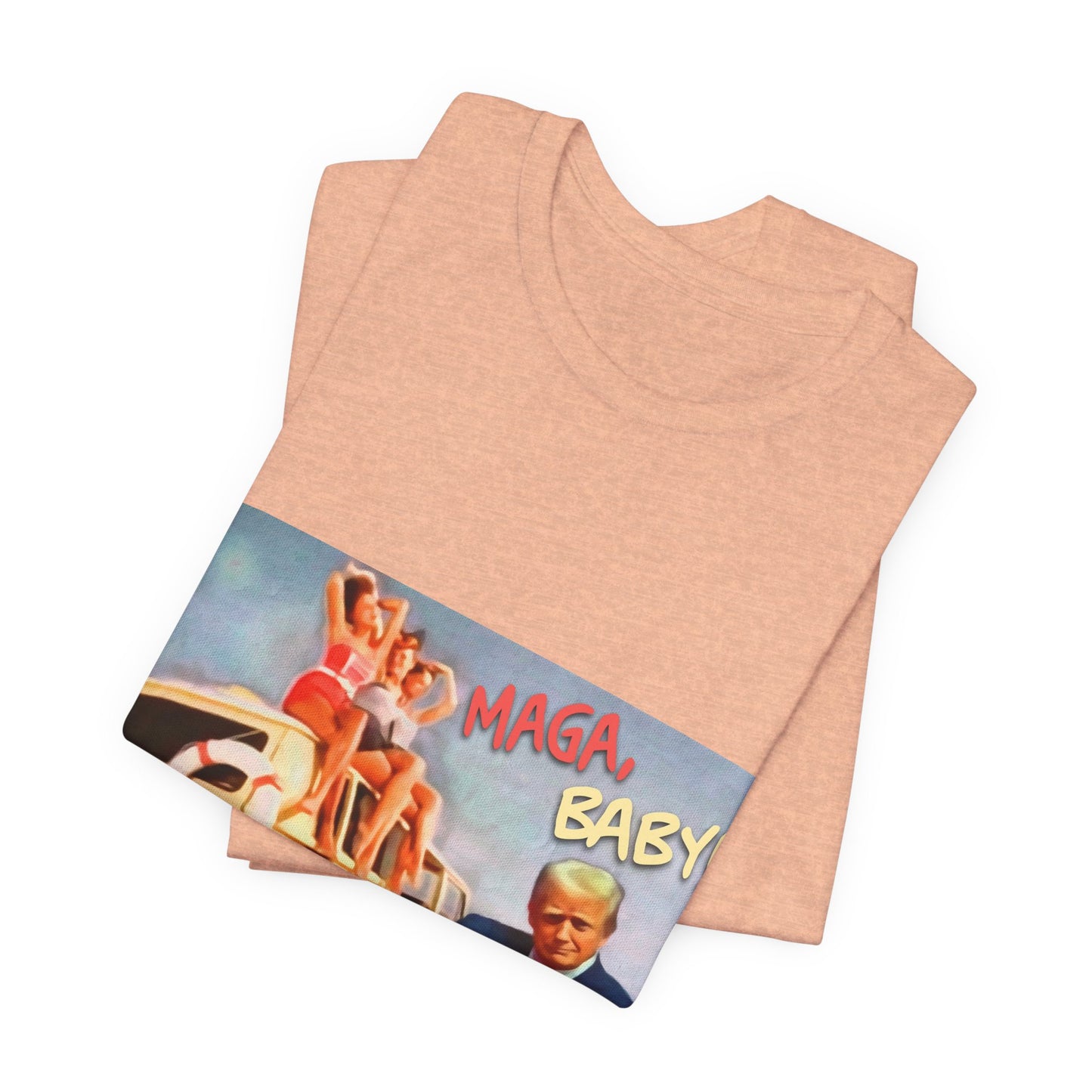 Vintage Political Graphic Tee — "MAGA Baby!"