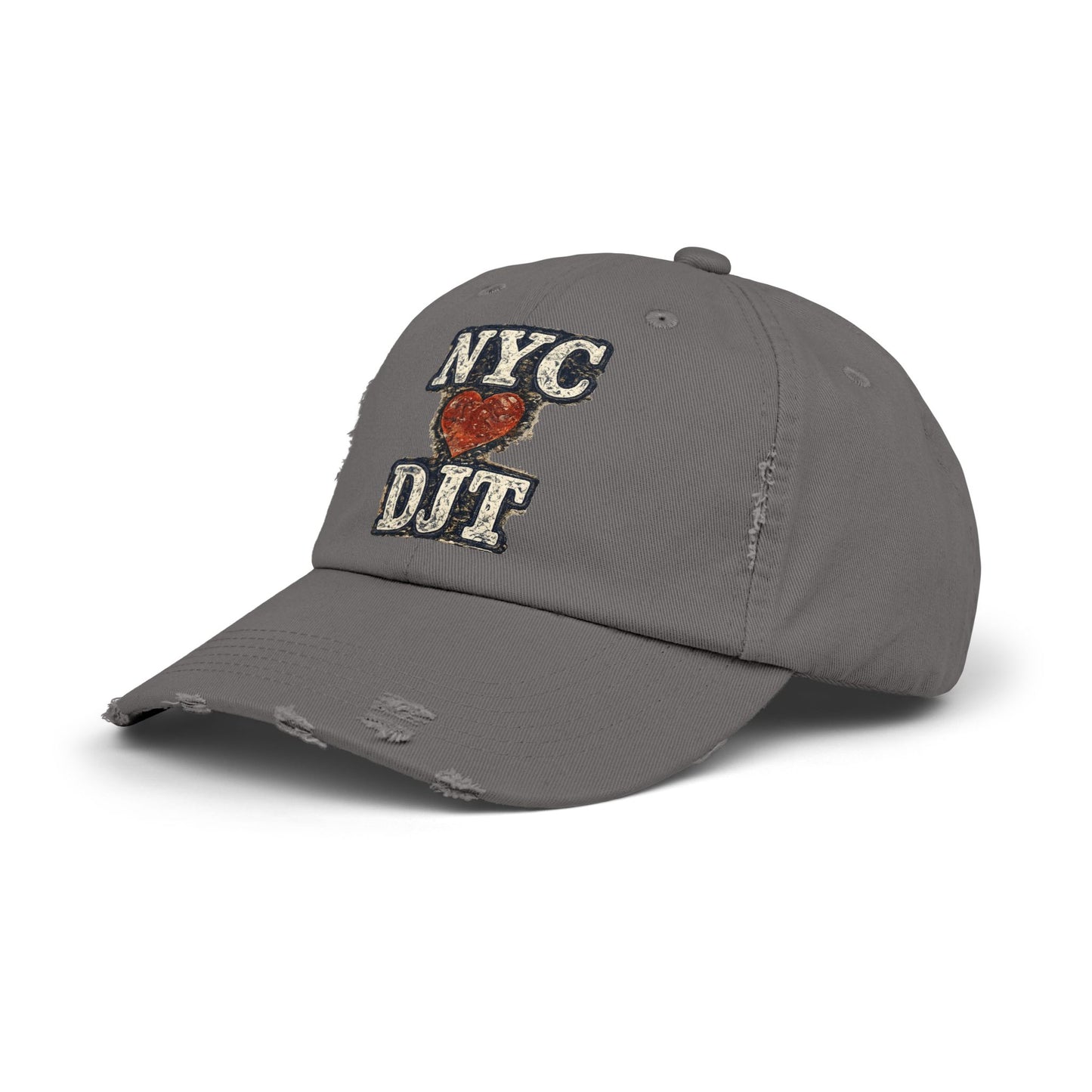 Distressed NYC❤️DJT Vintage Baseball Cap
