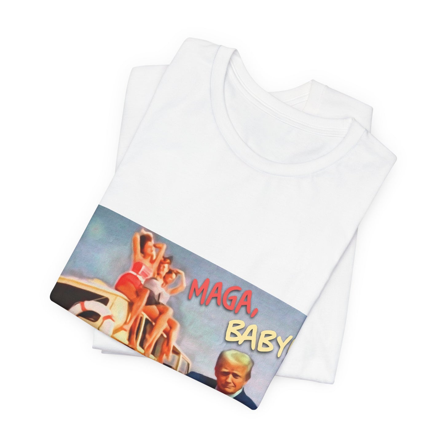 Vintage Political Graphic Tee — "MAGA Baby!"
