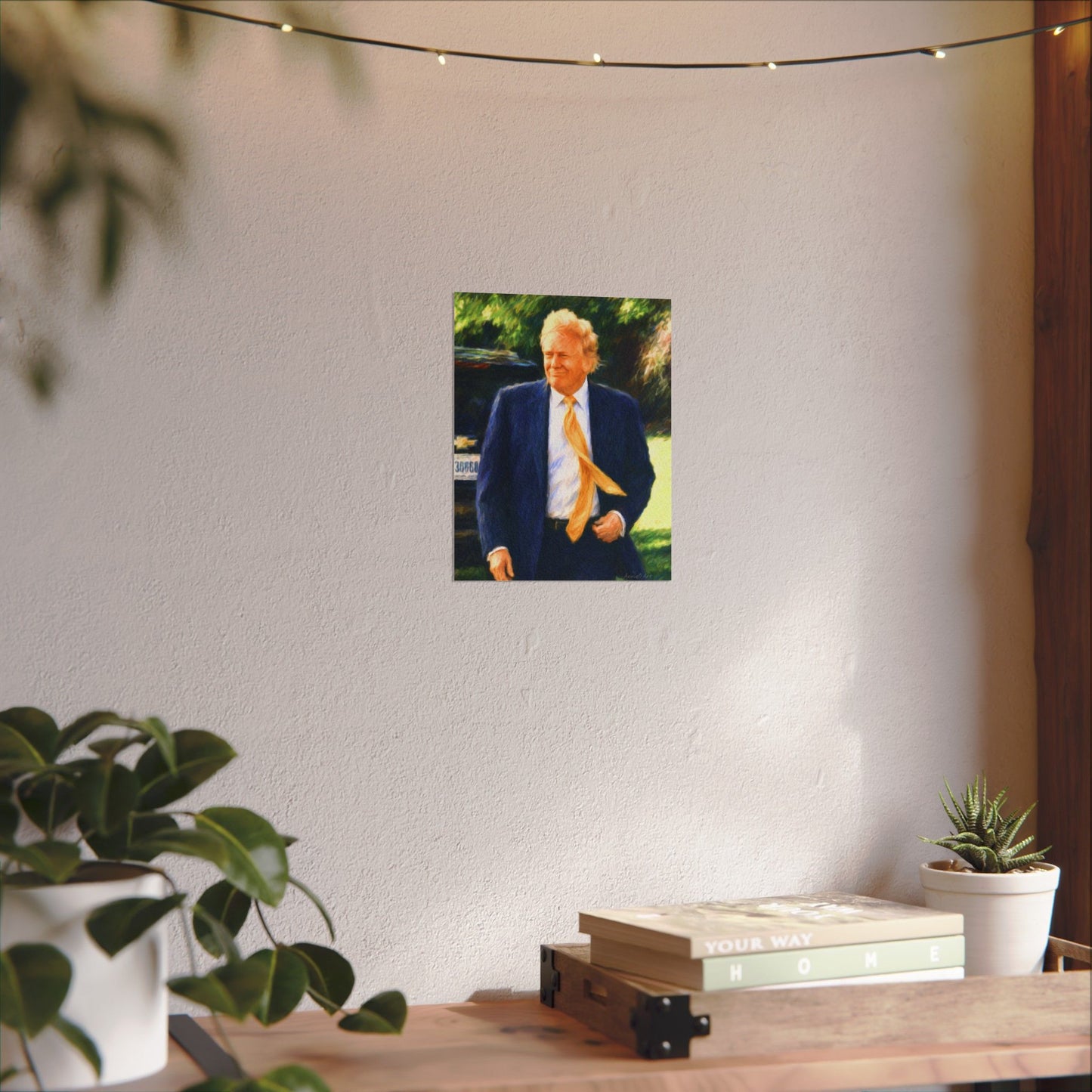 Trump Textured Poster Print