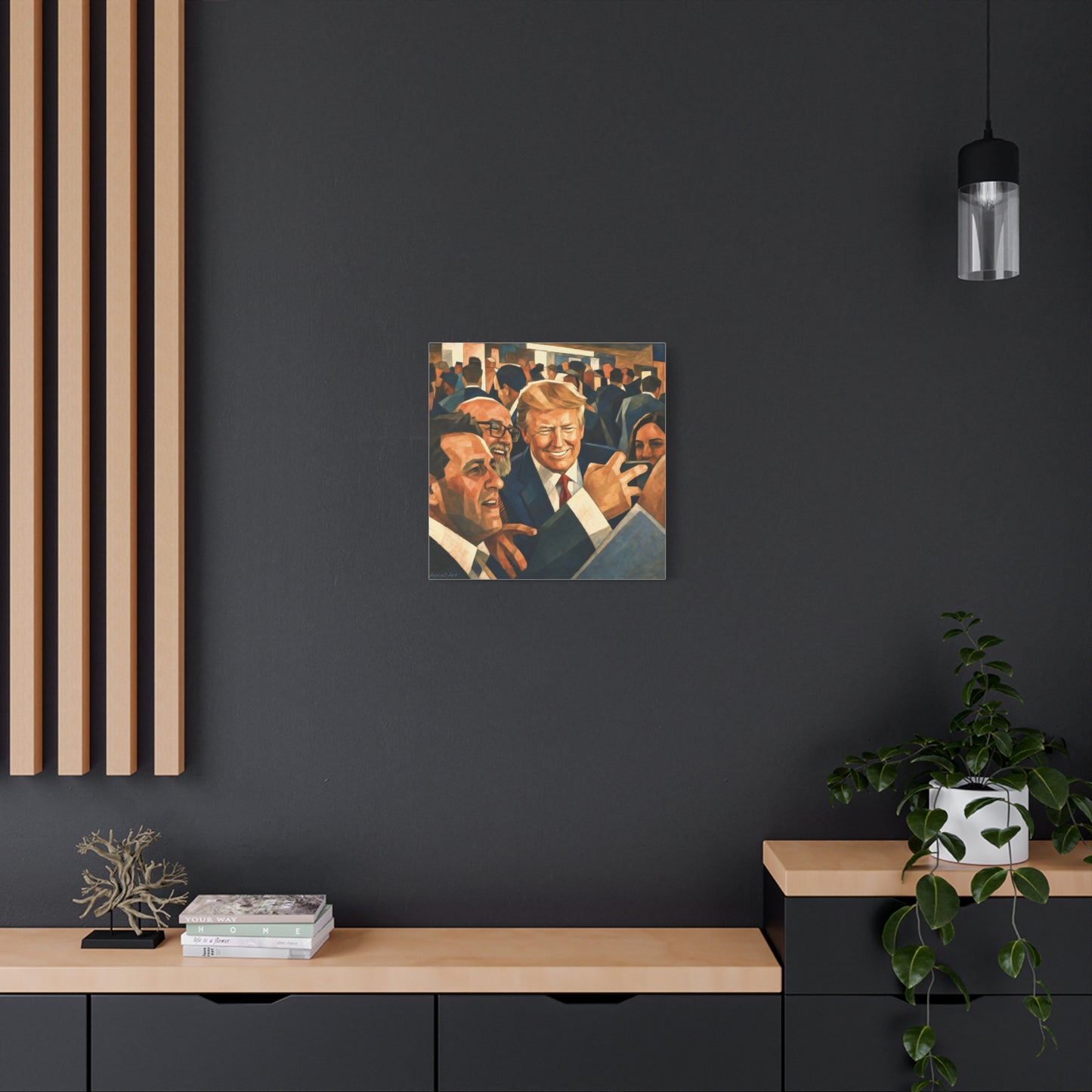 Trump Man of the People Portrait Canvas