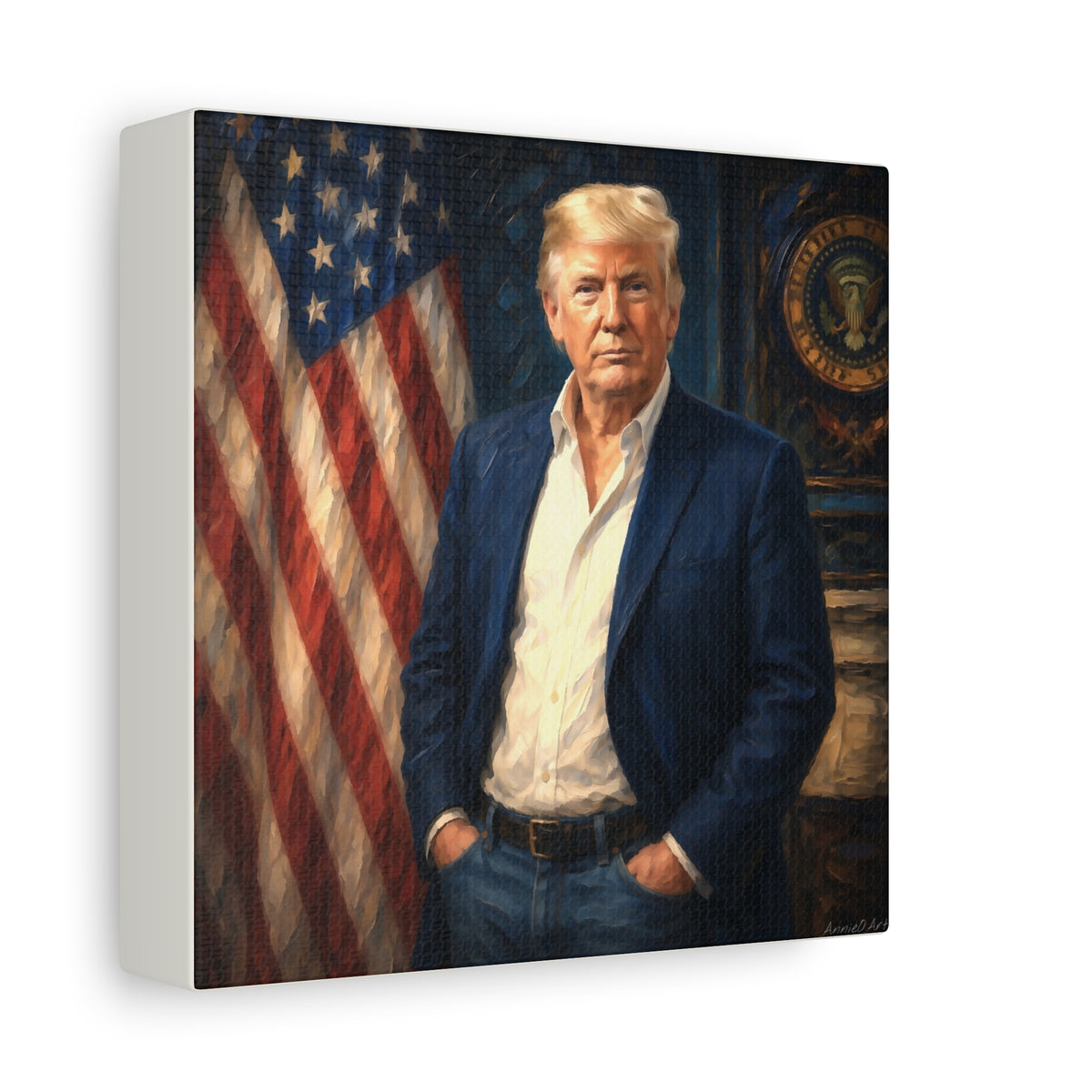 Trump Patriotic Portrait Canvas
