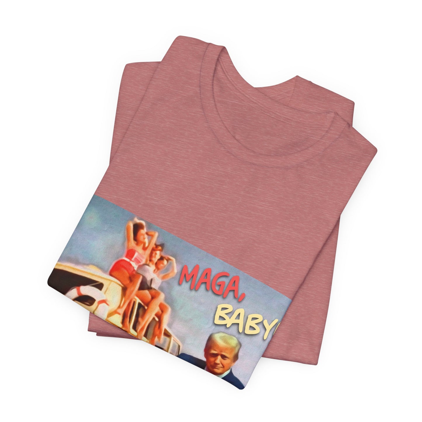 Vintage Political Graphic Tee — "MAGA Baby!"