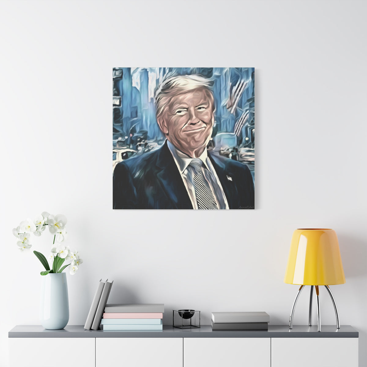 Patriotic Portrait Canvas Print — Trump Artwork