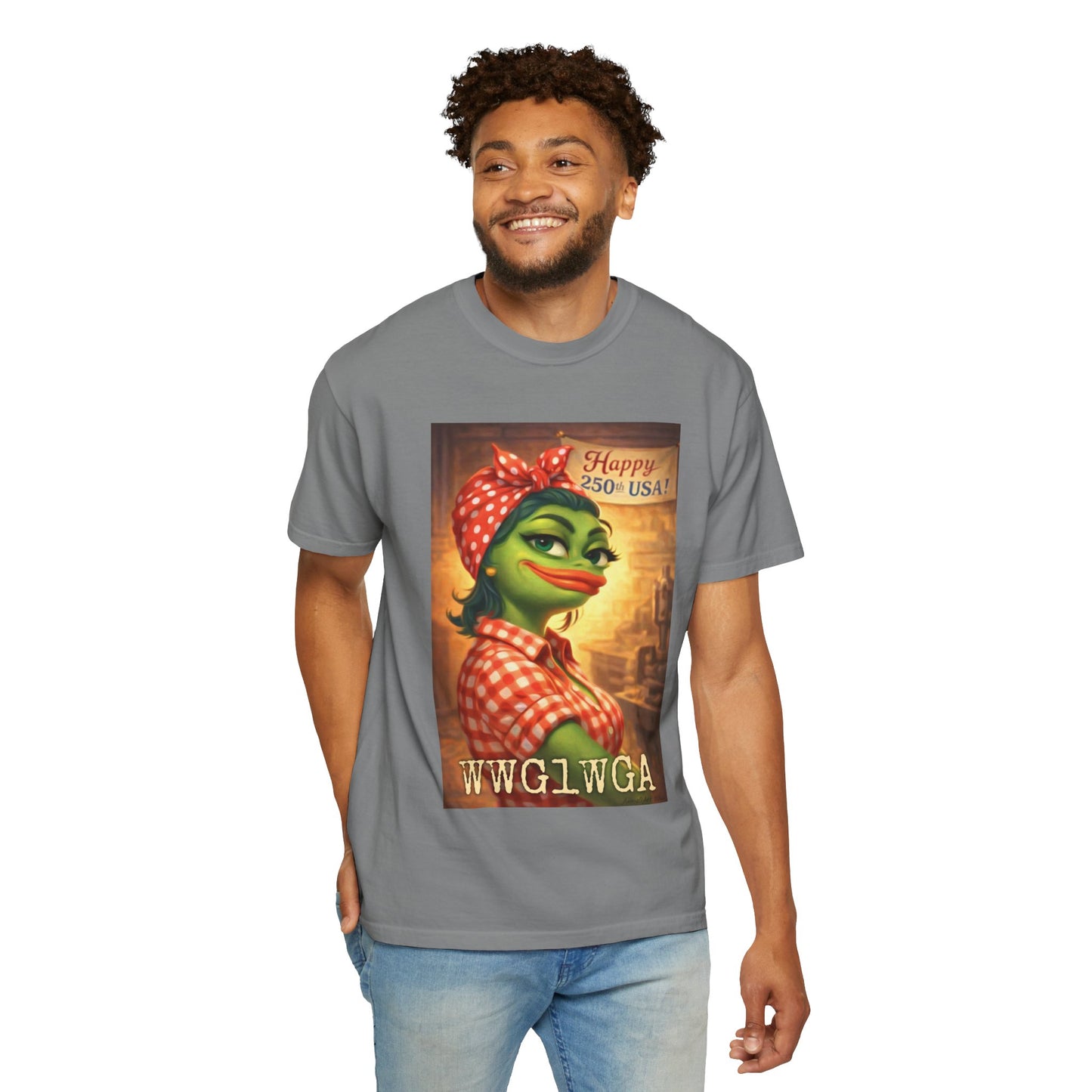 250th Celebration Patriotic T-Shirt — WWG1WGA / MAGA Tribute