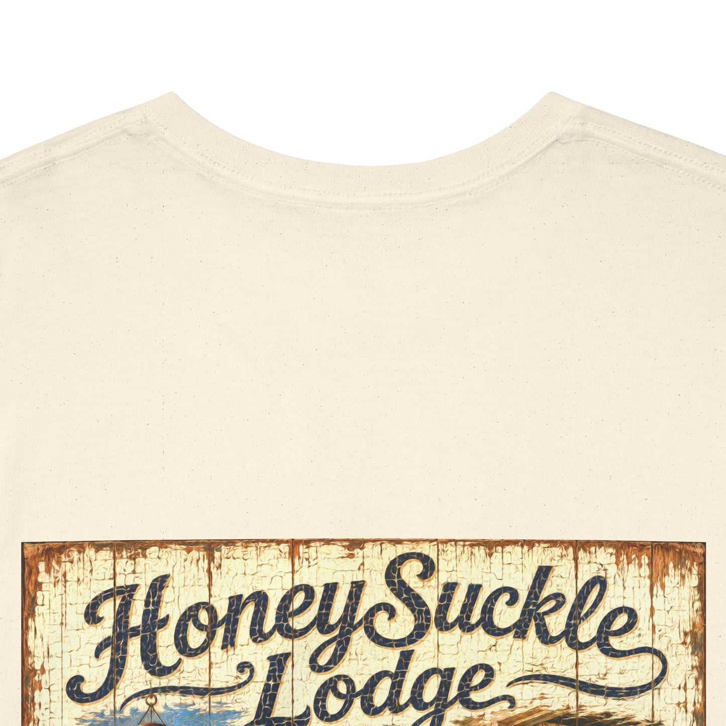 Vintage Beach T‑Shirt — 'Honeysuckle Lodge: 50+ Years of Endless Summer' Retro Seaside Tee