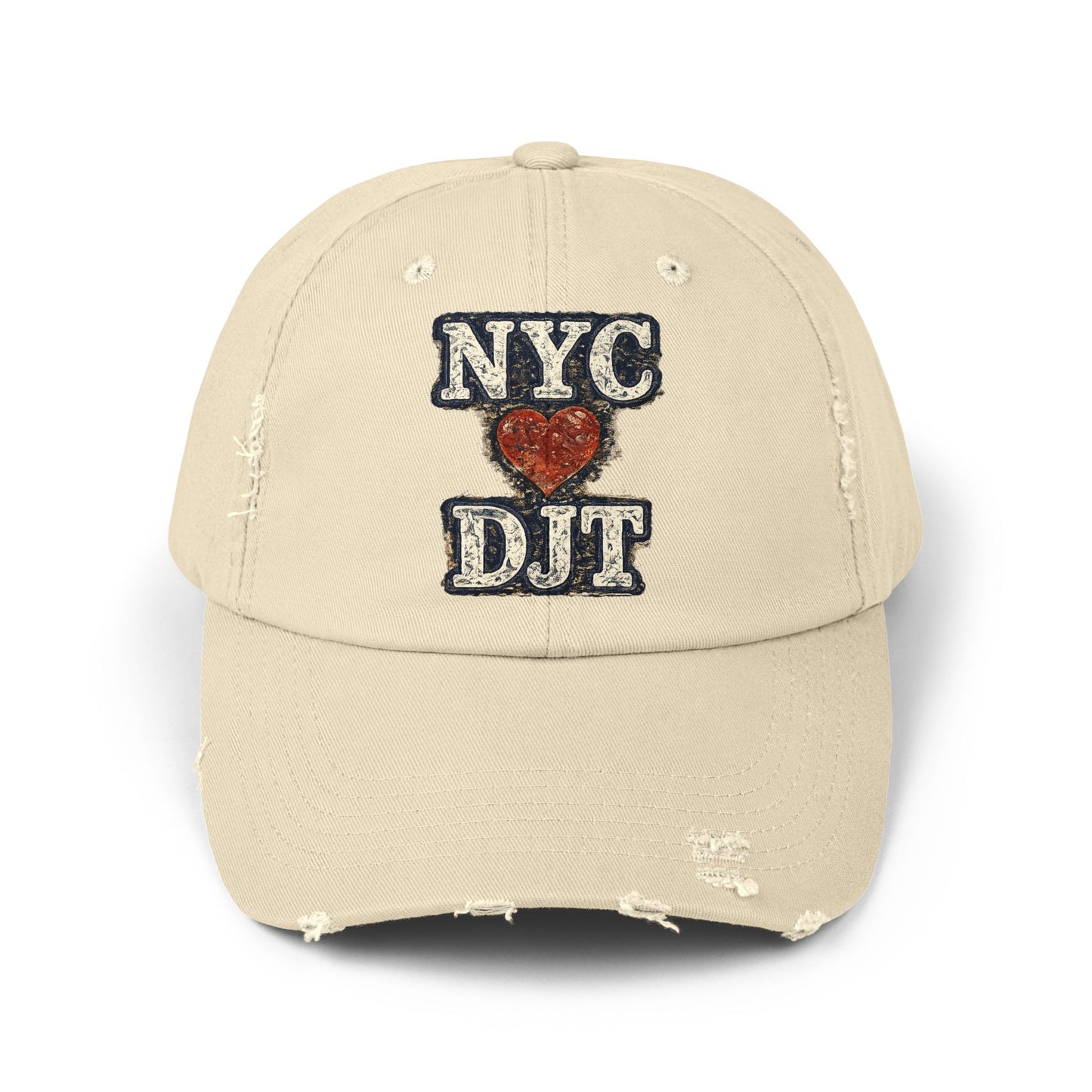 Distressed NYC❤️DJT Vintage Baseball Cap