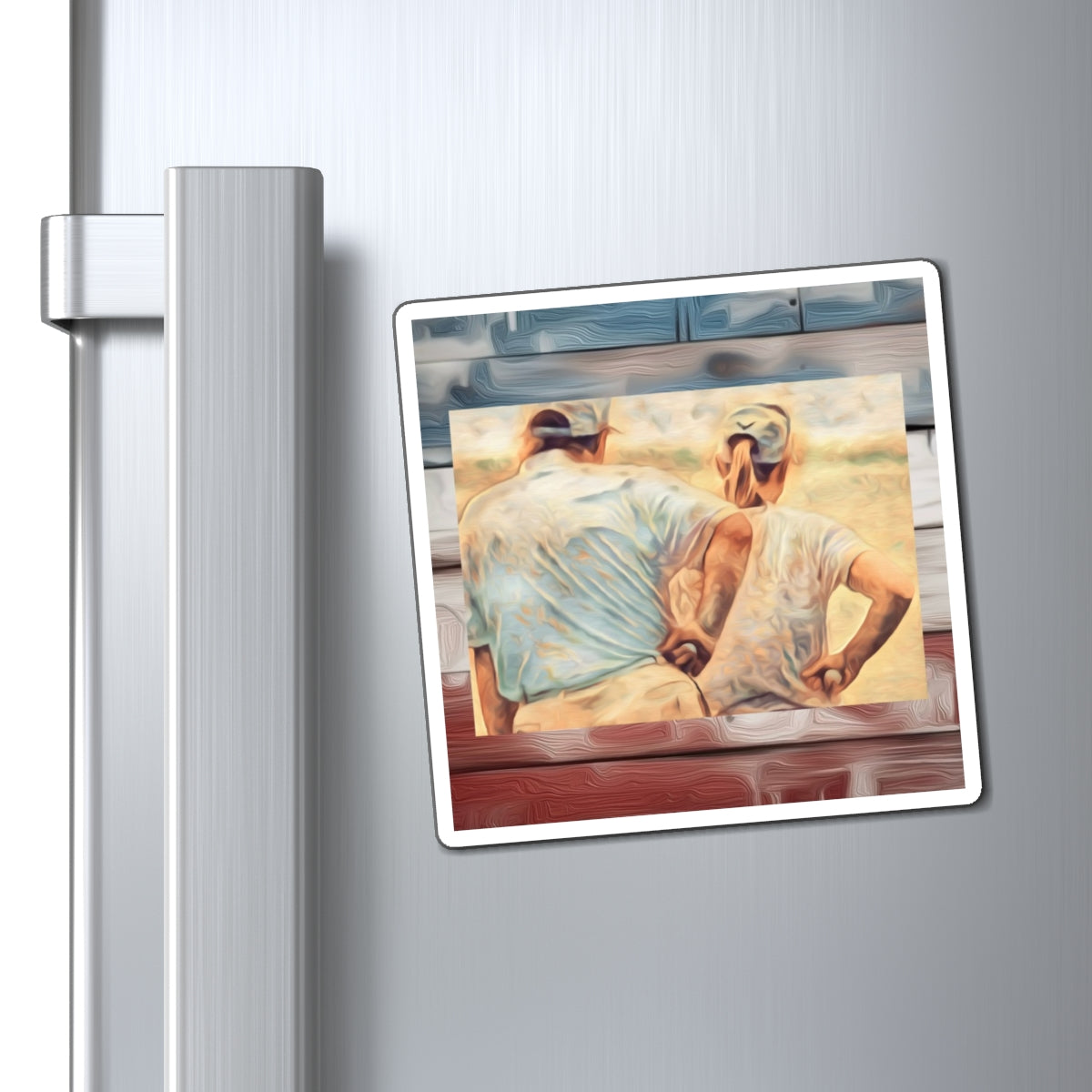 Golf Buddies Magnet — Vintage Trump Golfing Refrigerator Magnet