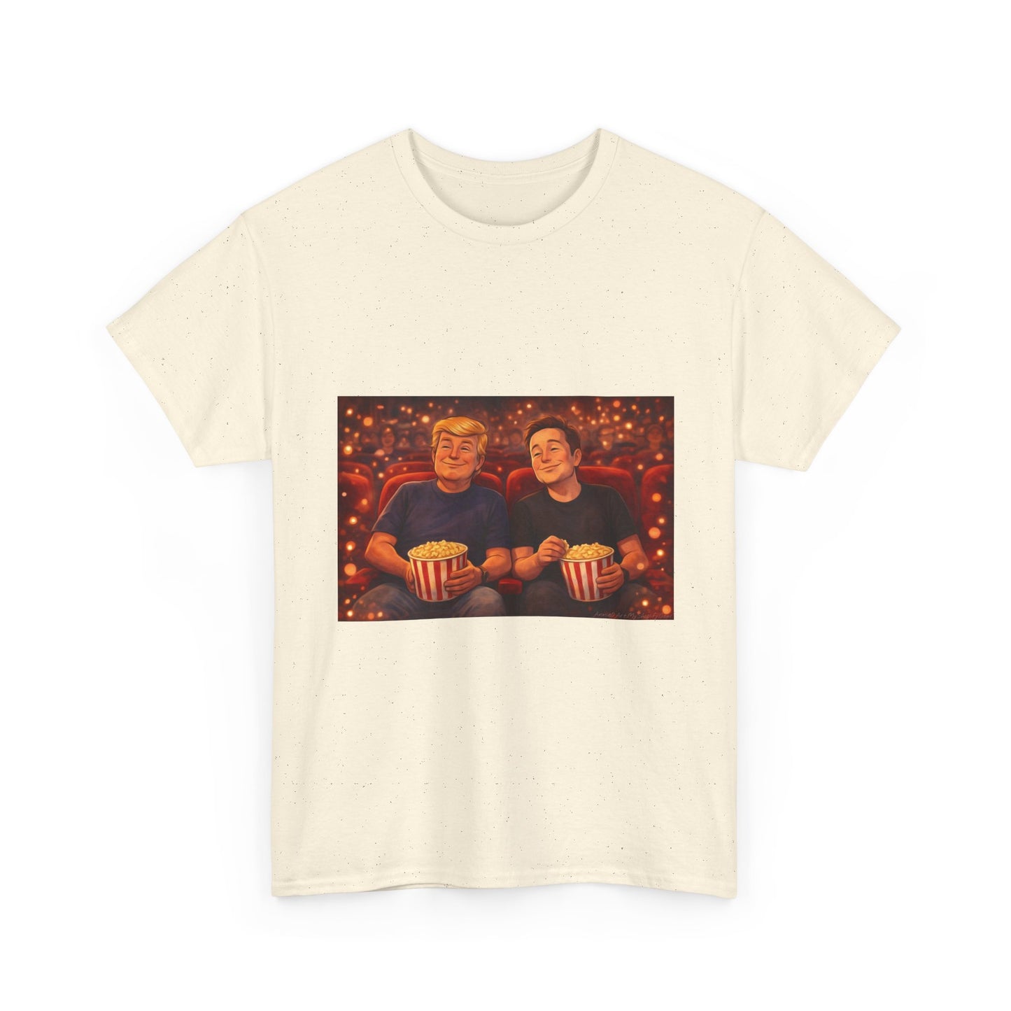 Movie Night Popcorn Tee — Cozy Couples Film Night T-Shirt