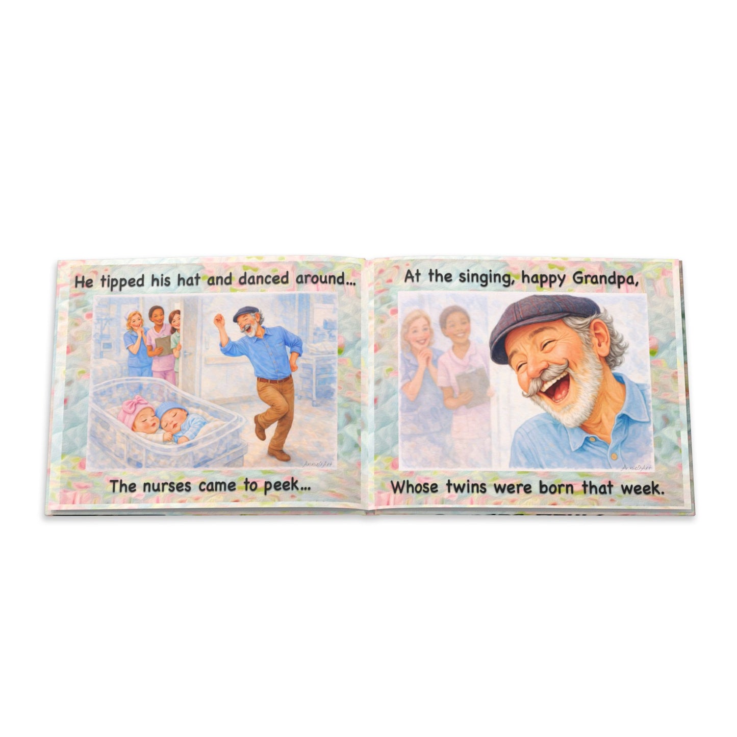 Hardcover Photo Book — "Grandpa Henry & The Day The Babies Were Born" Keepsake