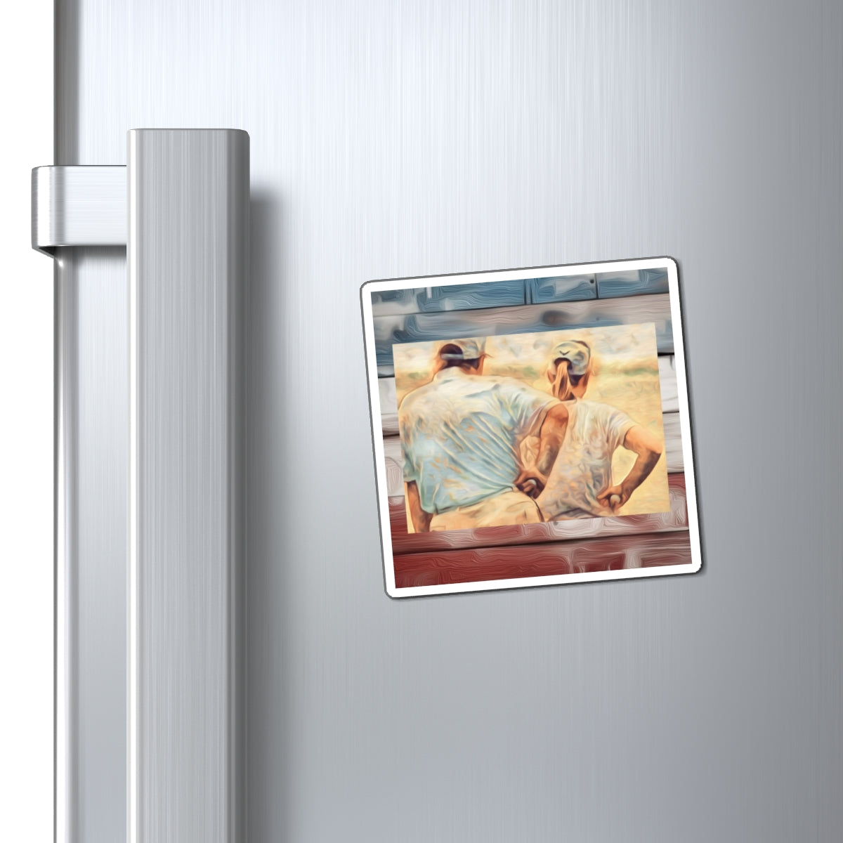 Golf Buddies Magnet — Vintage Trump Golfing Refrigerator Magnet