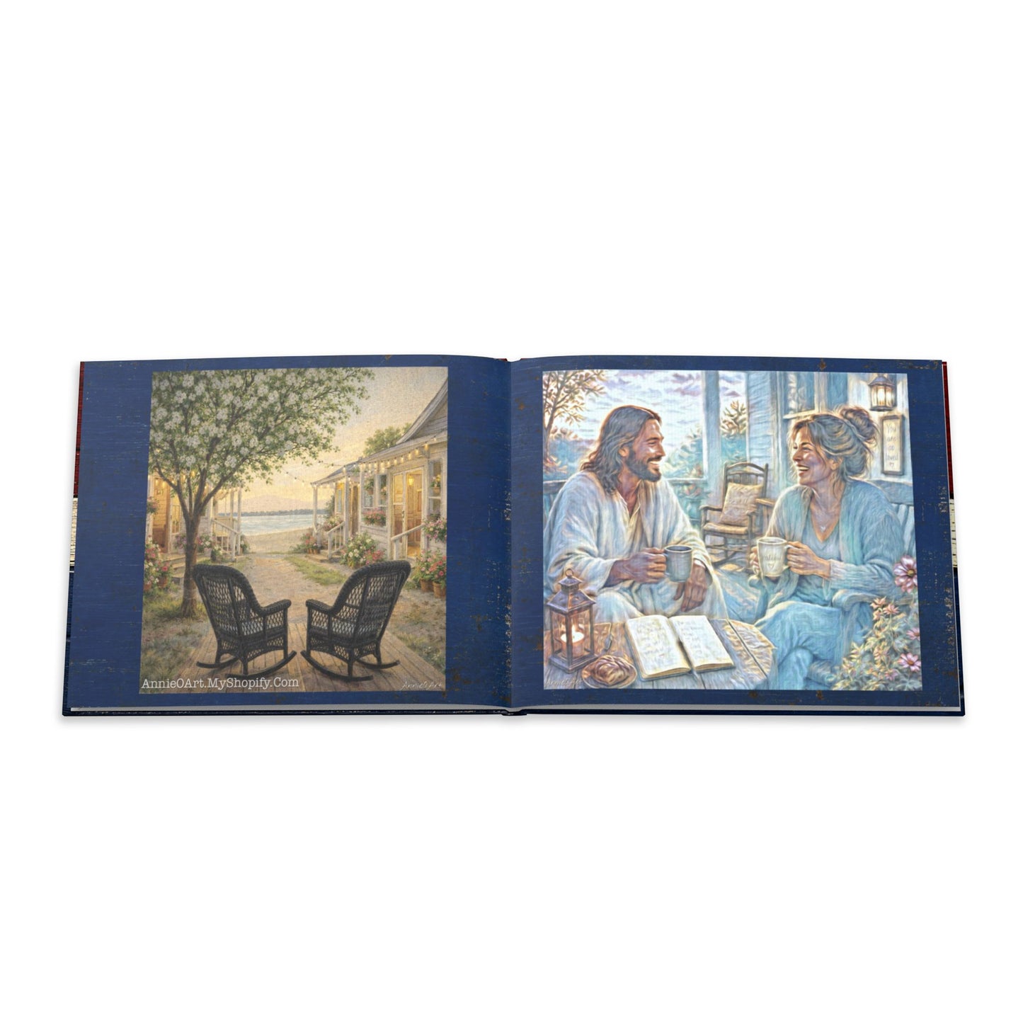 Front Porch America Hardcover Photo Book — Rustic Patriotic Keepsake