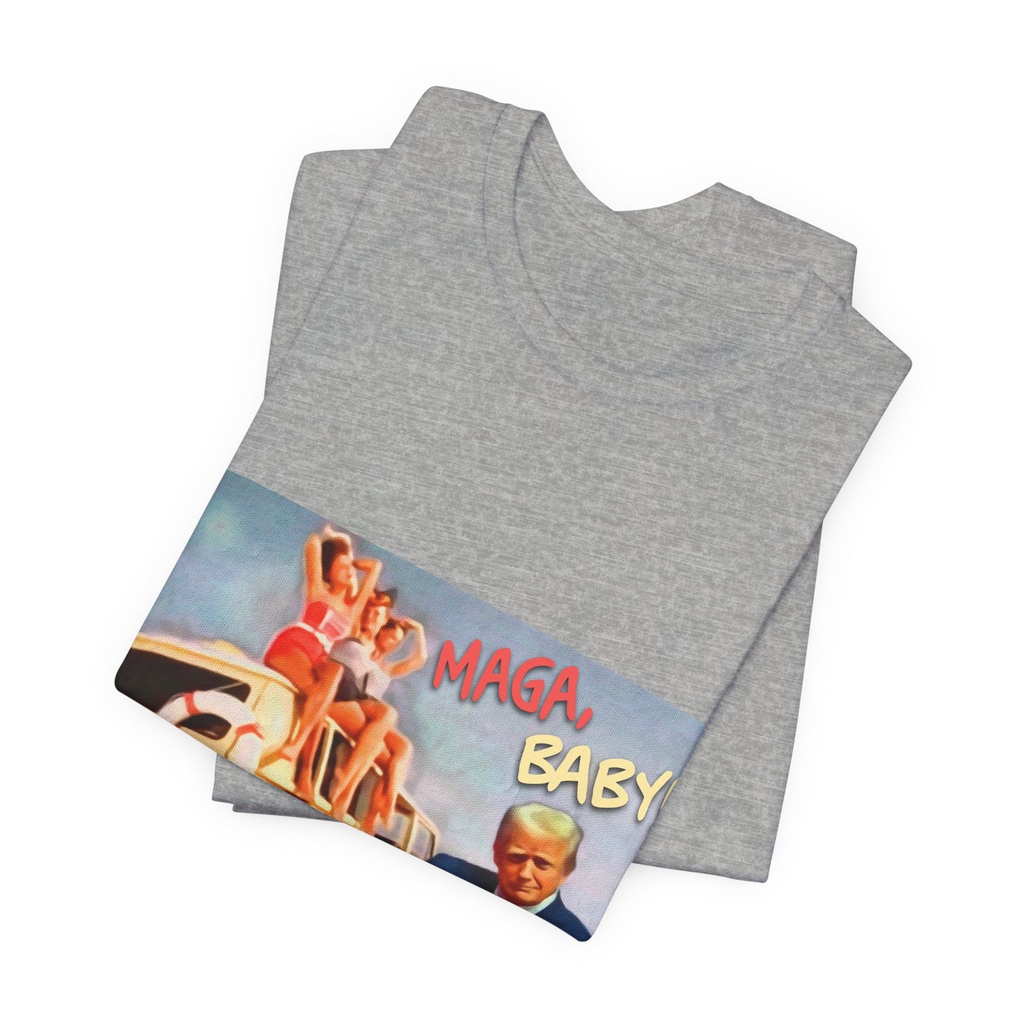 Vintage Political Graphic Tee — "MAGA Baby!"