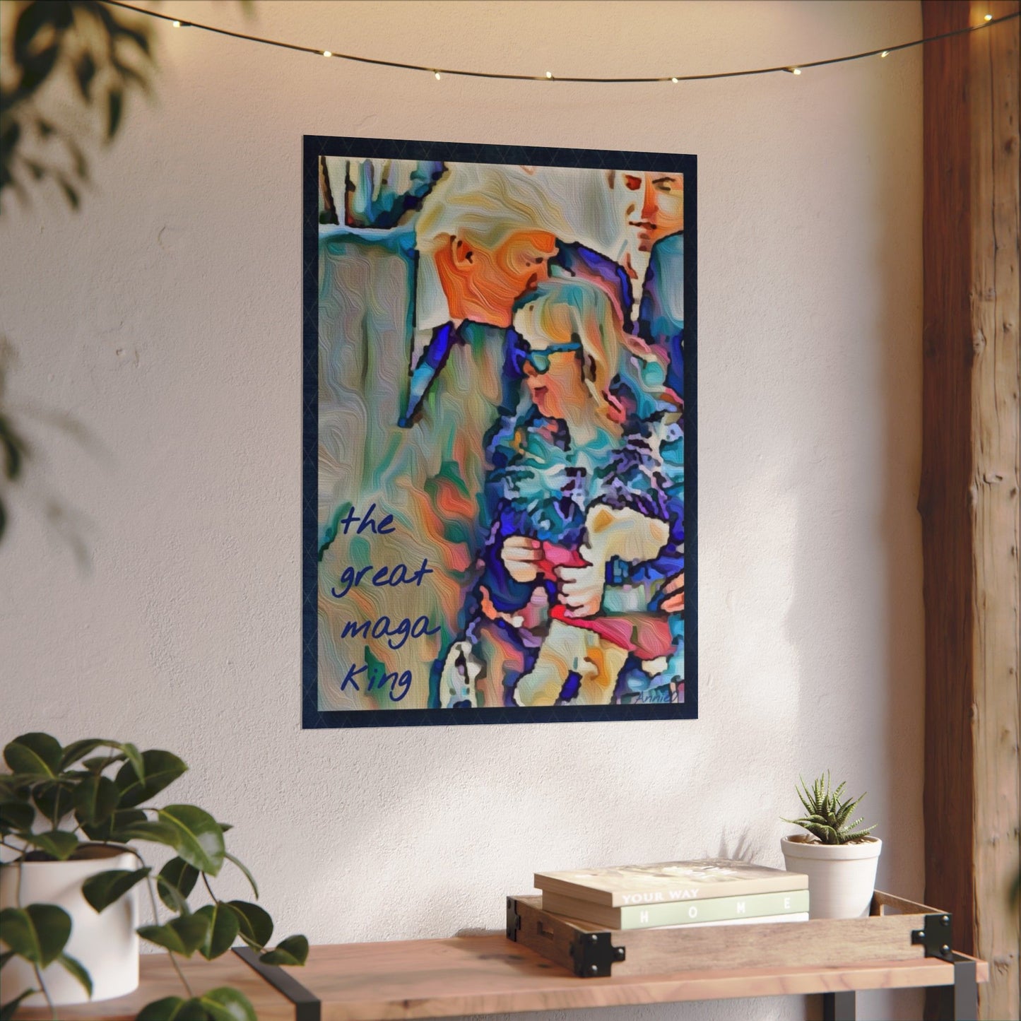 Watercolor Matte Poster — "The Great Maga King" Textured Art Print