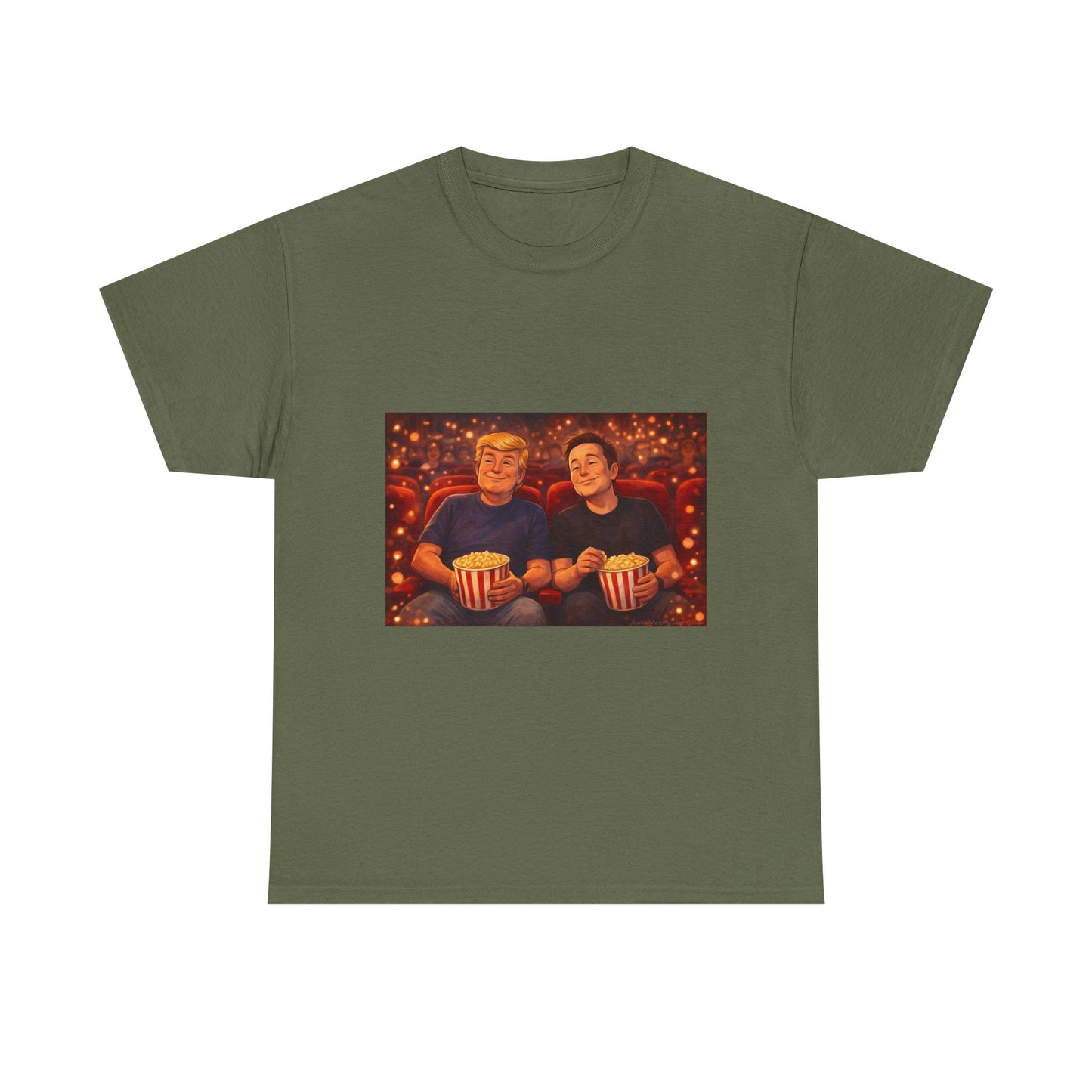 Movie Night Popcorn Tee — Cozy Couples Film Night T-Shirt