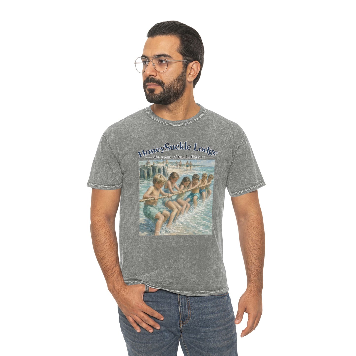 Honeysuckle Lodge Vintage  T-Shirt — “I Hear You Call To Me” Mineral Wash