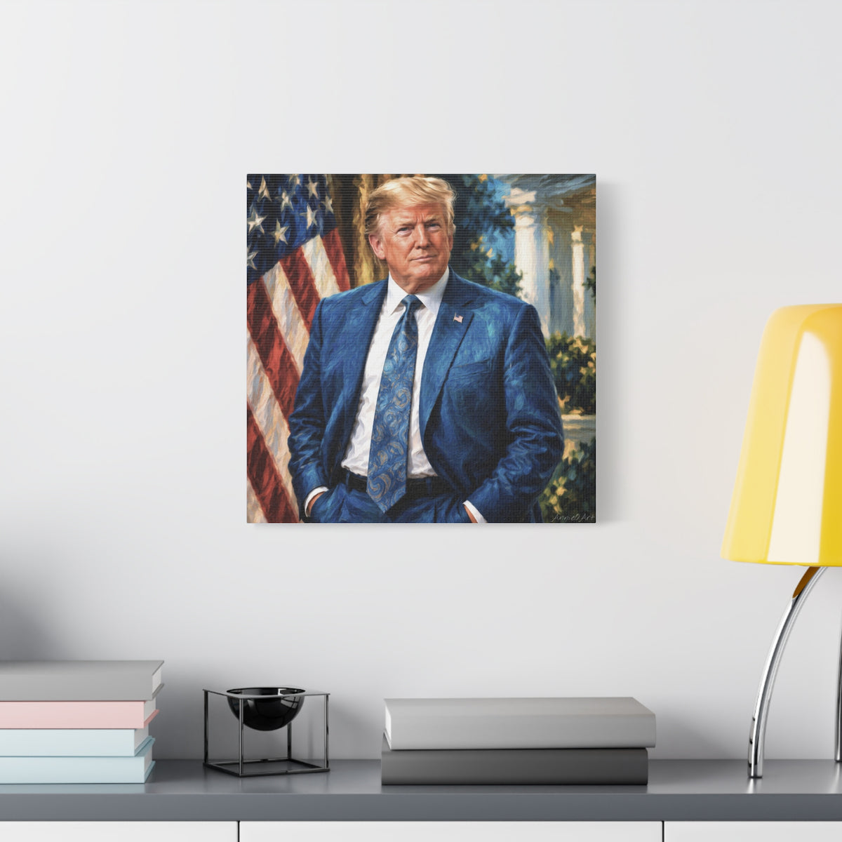Trump Patriotic Presidential Portrait Canvas