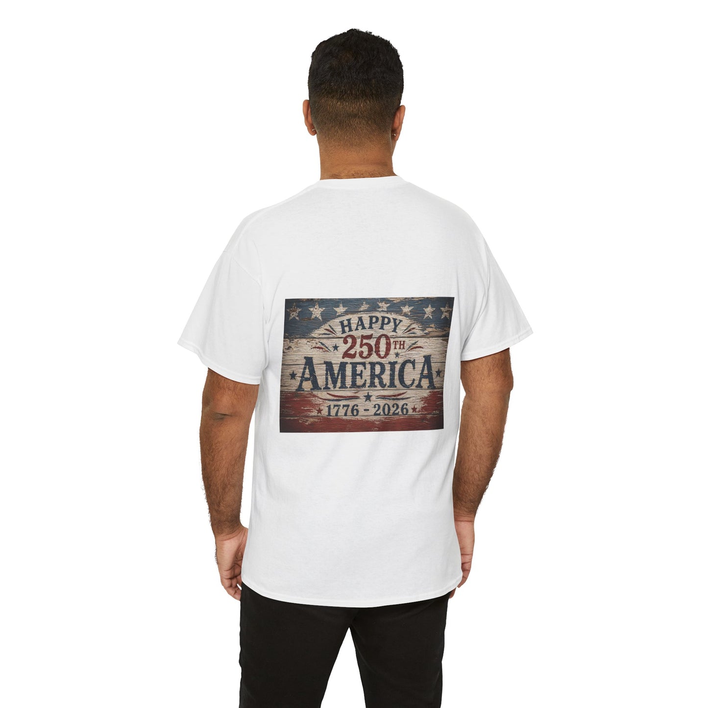 Front & Back Design 250th America Tee — Vintage Patriotic 1776–2026 Independence Day T-Shirt