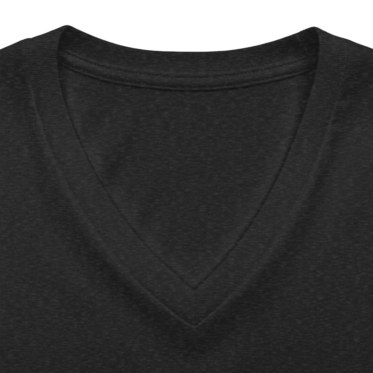 Women's V-Neck Tee — 'He Lifts Us' Christian Inspirational Graphic Shirt