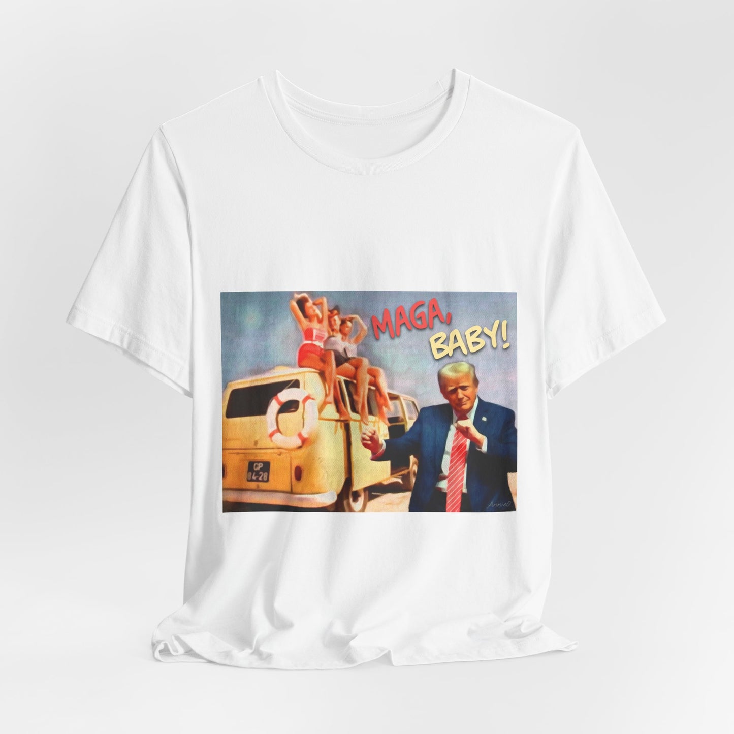 Vintage Political Graphic Tee — "MAGA Baby!"