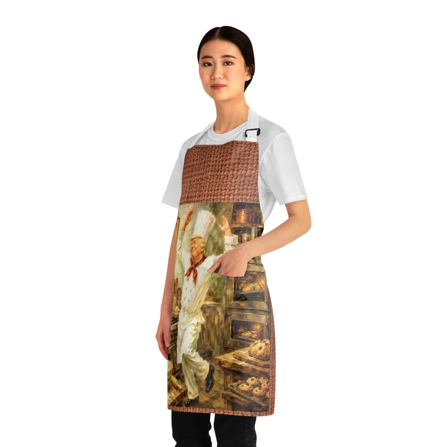 Trump ‘Let Him Cook’ Apron — Vintage Chef Kitchen Apron for Cooks & Bakers