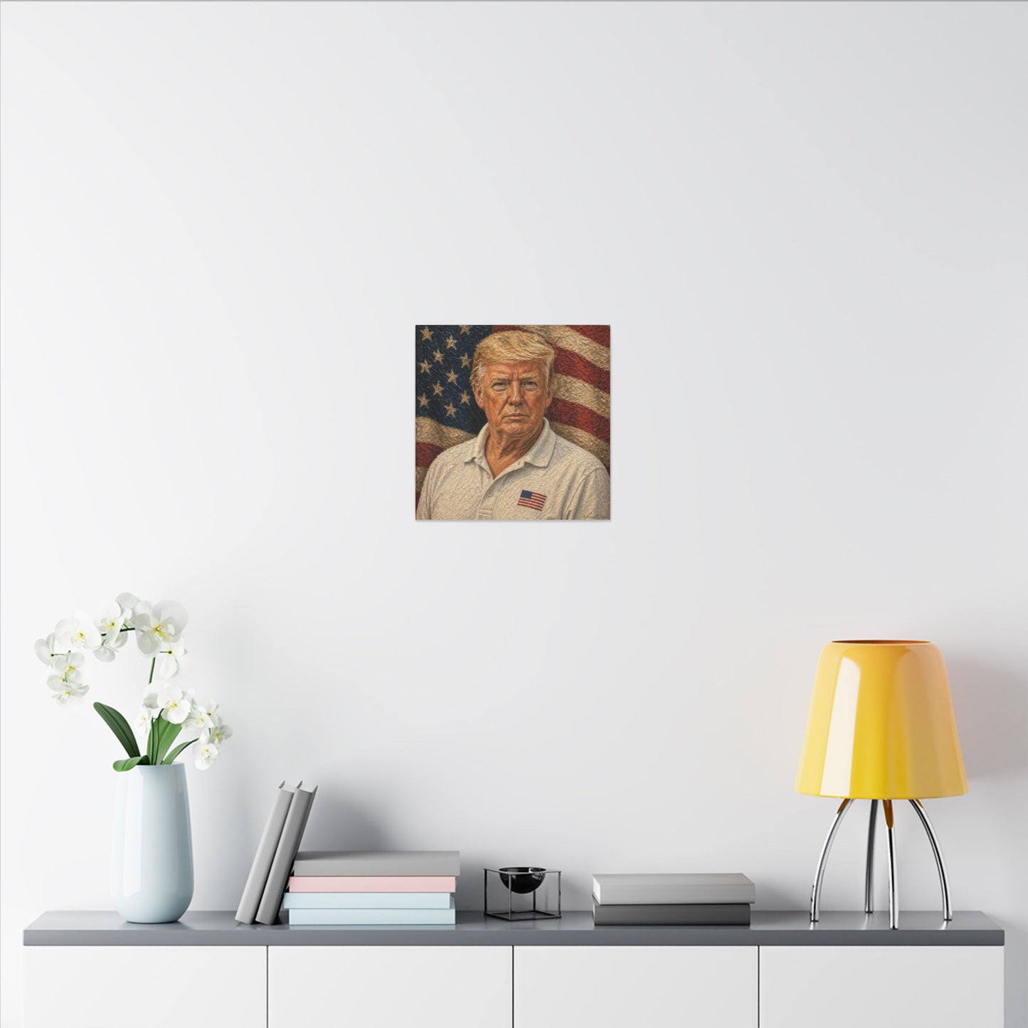 Trump Patriotic Portrait Canvas Print