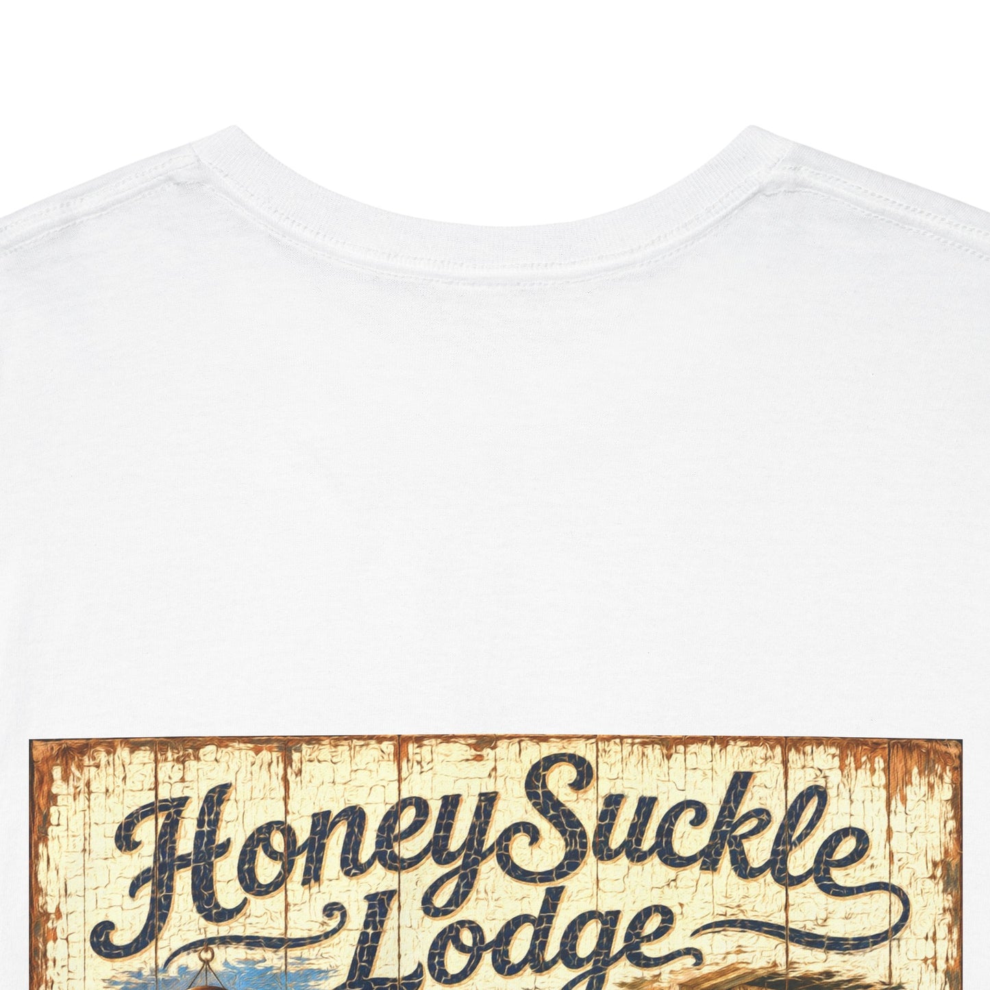 Vintage Beach T‑Shirt — 'Honeysuckle Lodge: 50+ Years of Endless Summer' Retro Seaside Tee