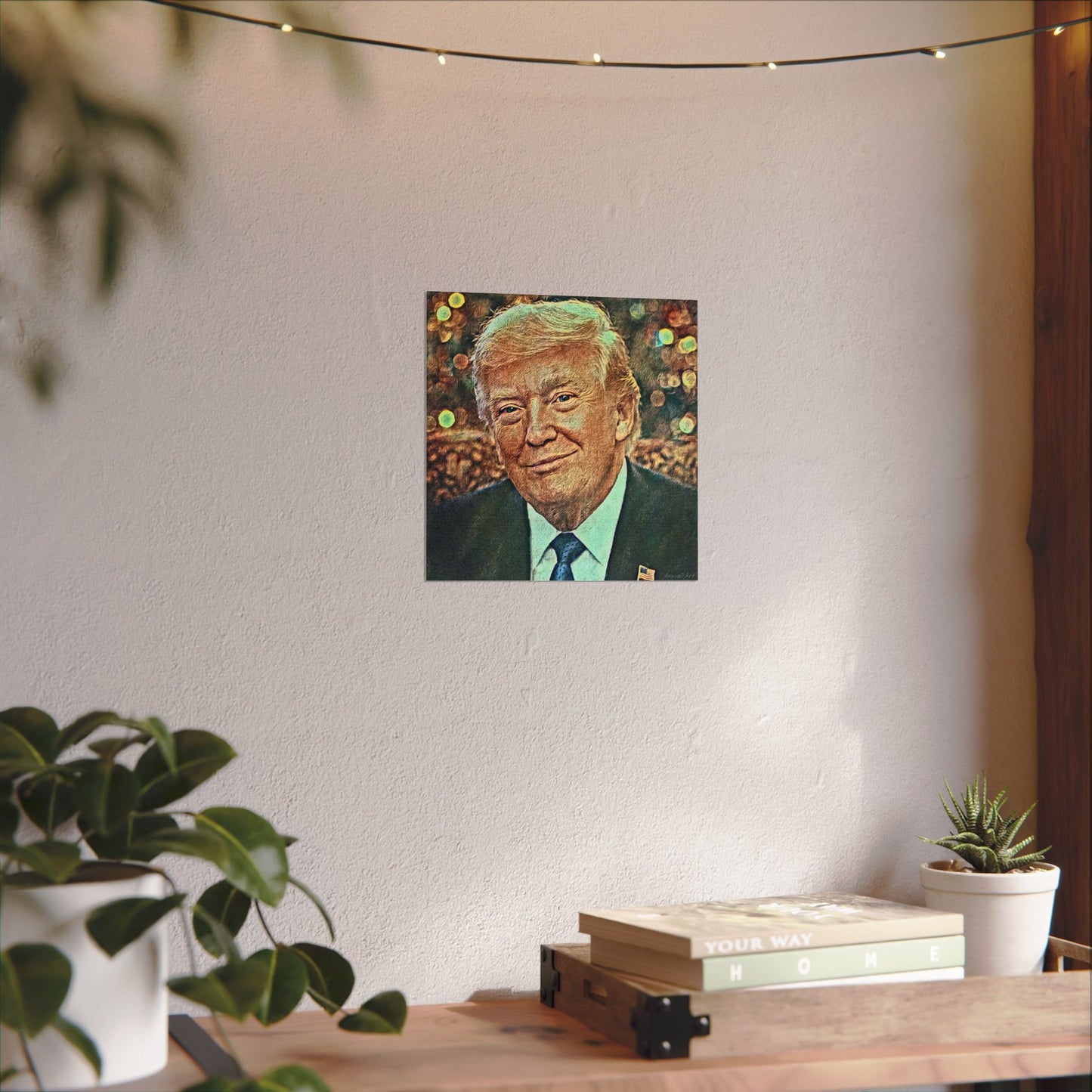 Trump Textured Watercolor Matte Poster