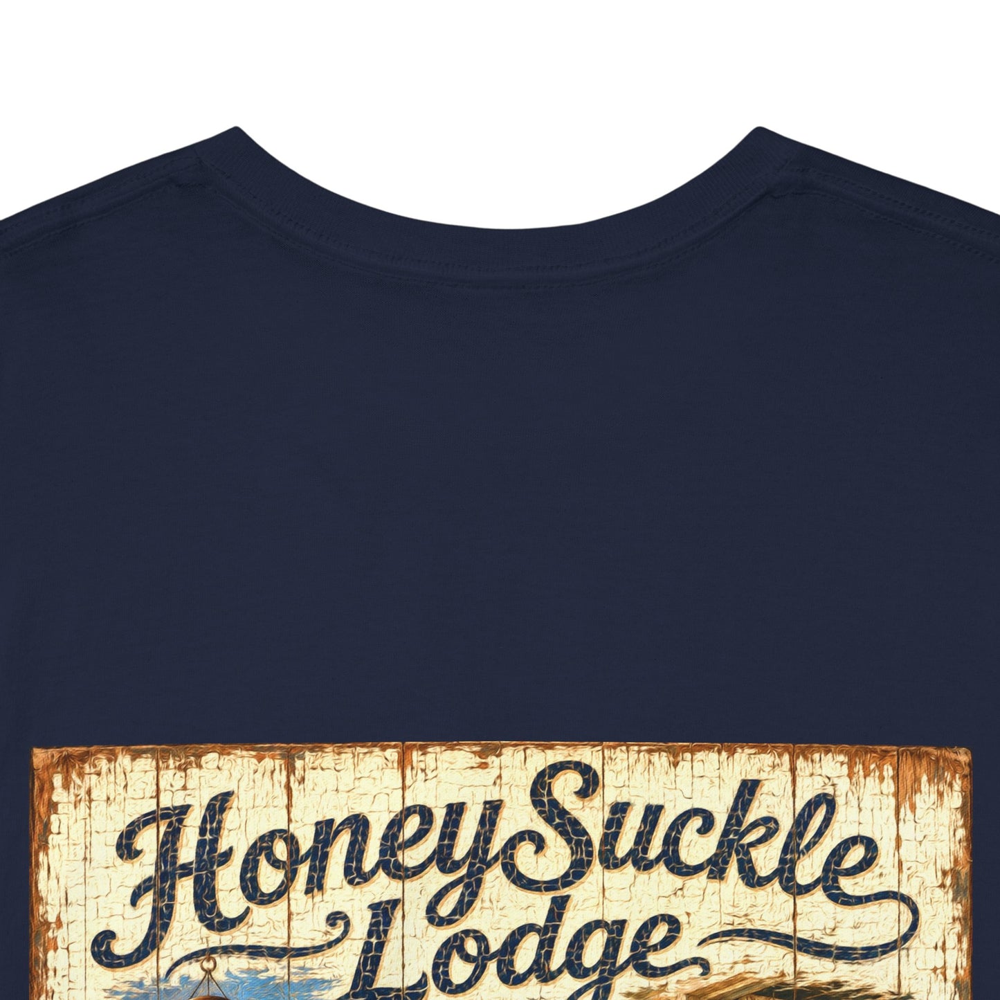 Vintage Beach T‑Shirt — 'Honeysuckle Lodge: 50+ Years of Endless Summer' Retro Seaside Tee