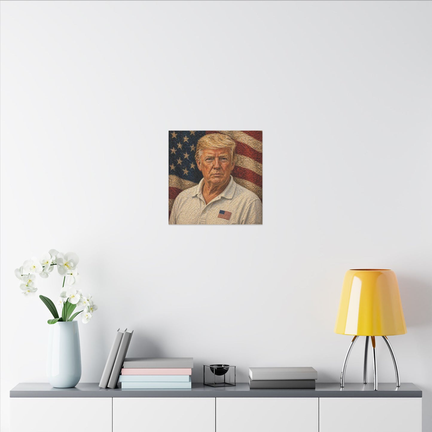 Trump Patriotic Portrait Canvas Print