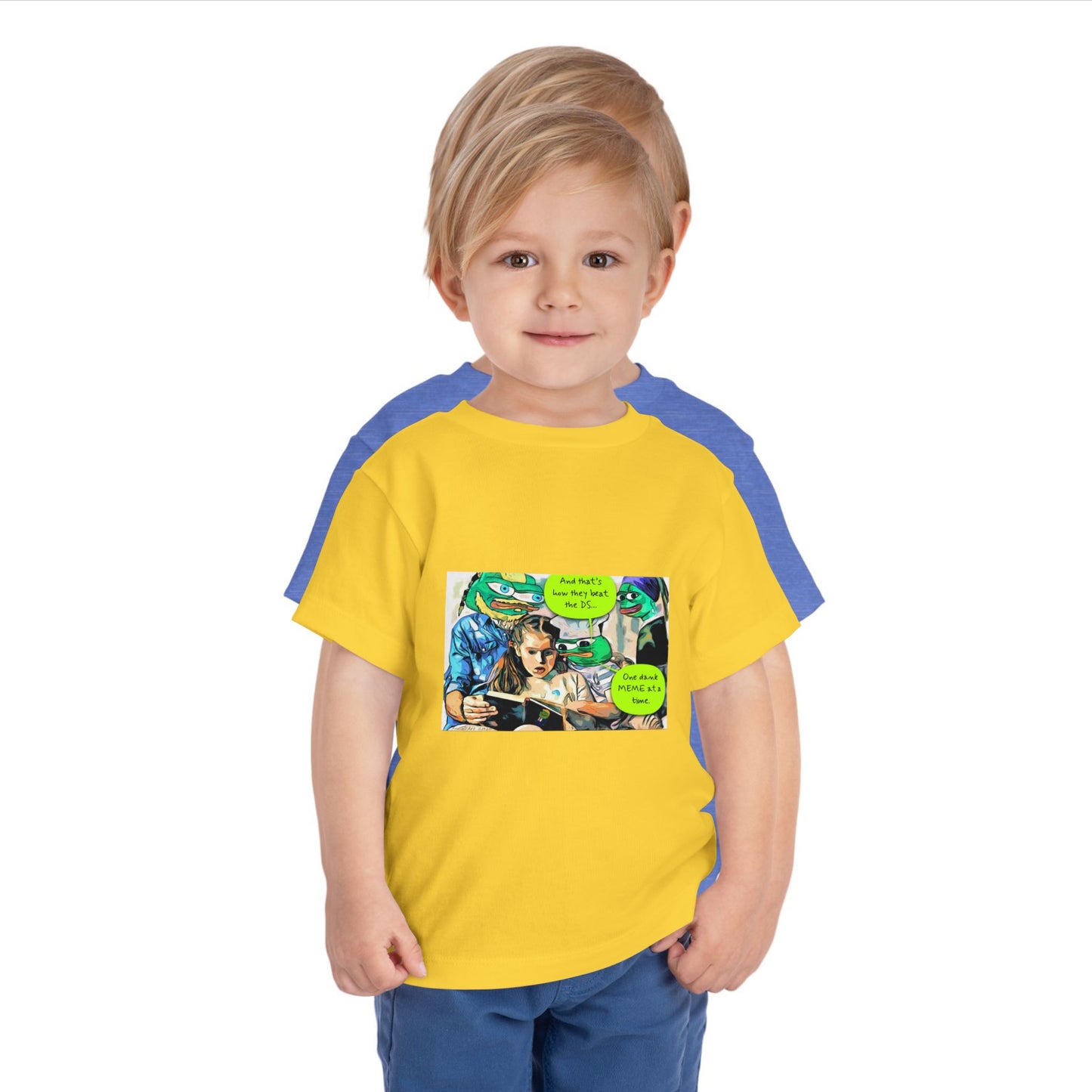 Grandkids of Anons Toddler Tee — Funny Frog Meme Family Gaming Graphic