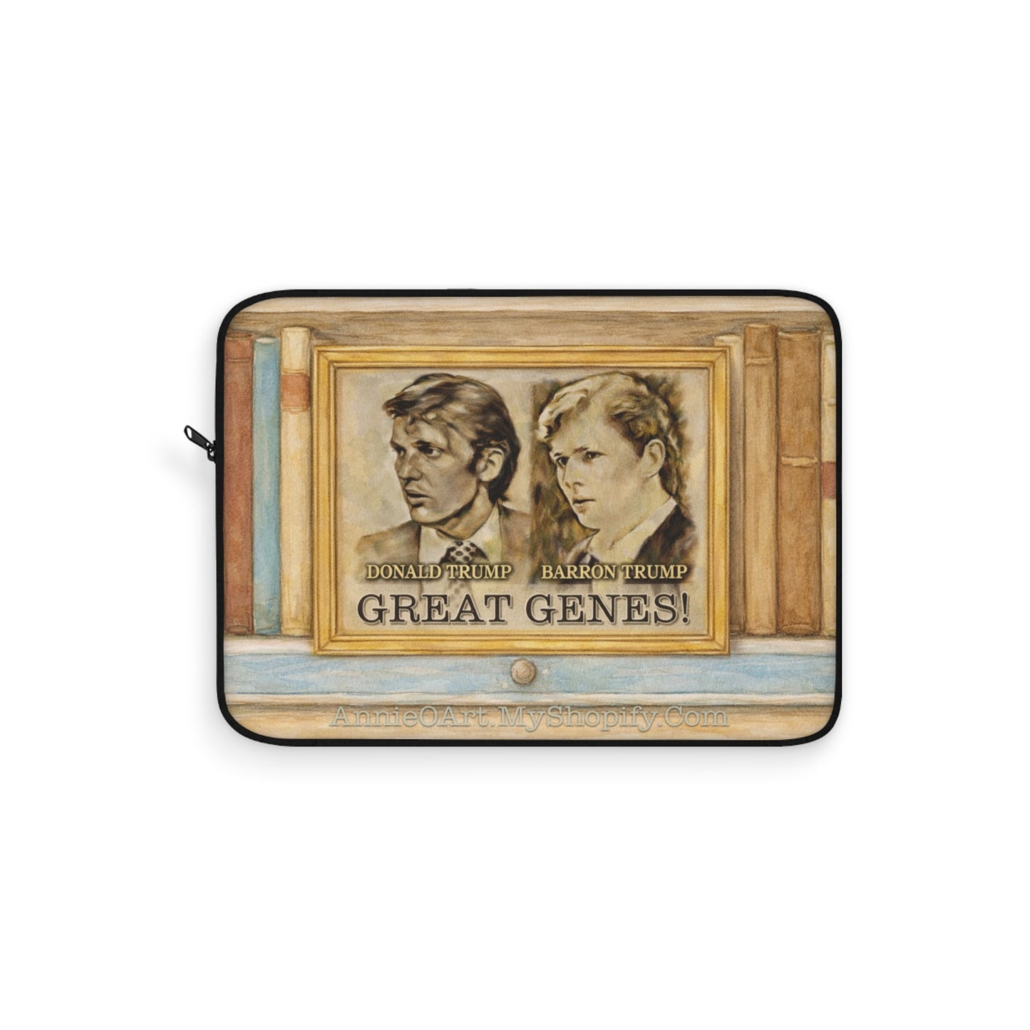 Laptop Sleeve-Great Genes! Donald & Barron Trump Vintage Laptop Sleeve