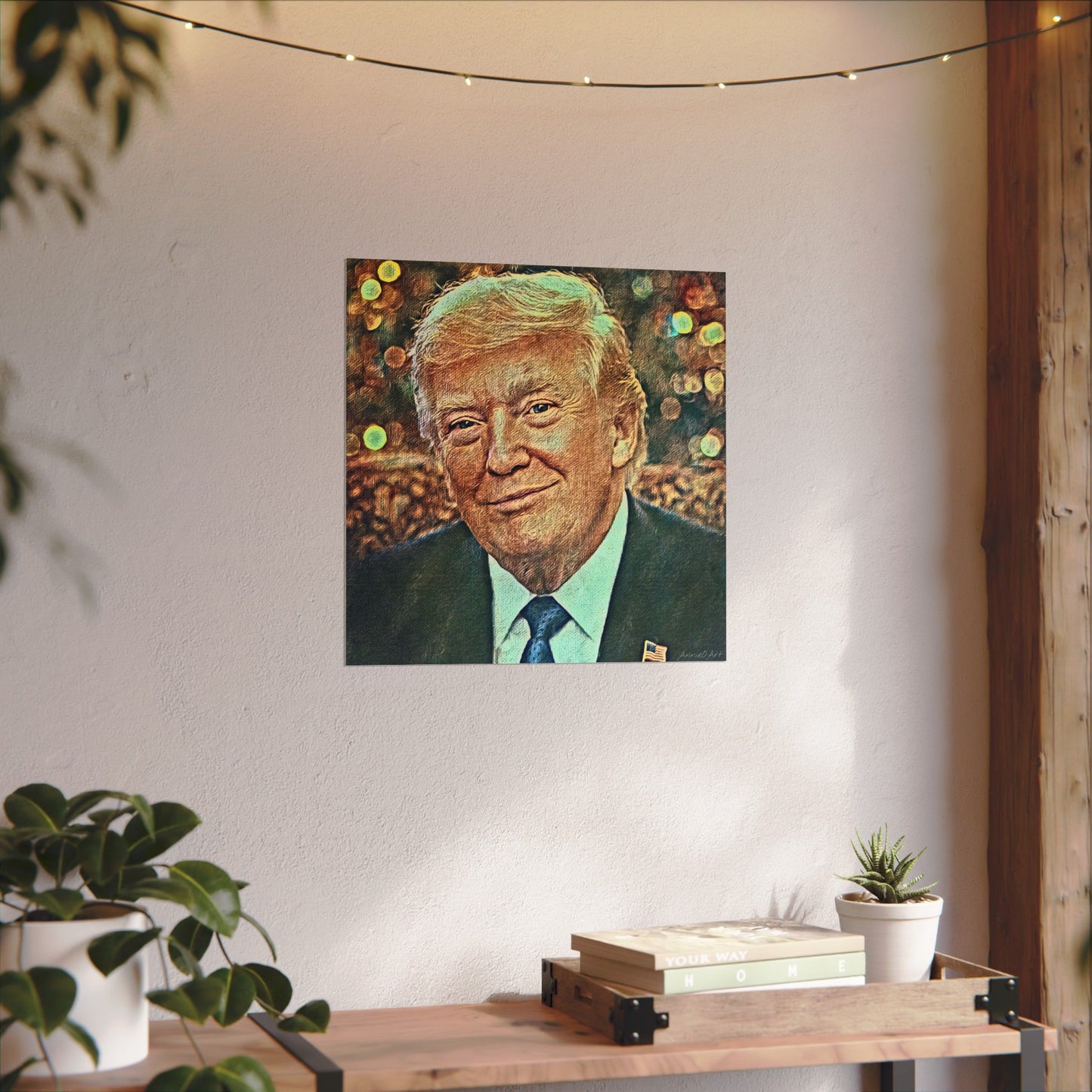 Trump Textured Watercolor Matte Poster