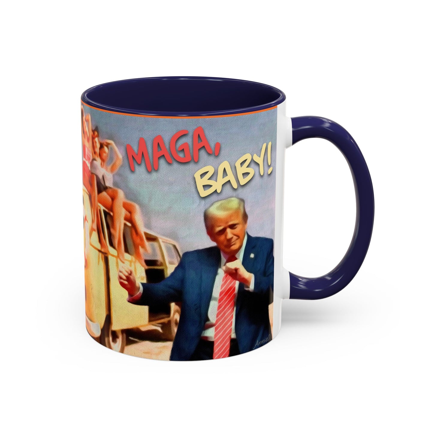 Political Novelty Covfefe Mug – "MAGA Baby" Retro Campaign Design