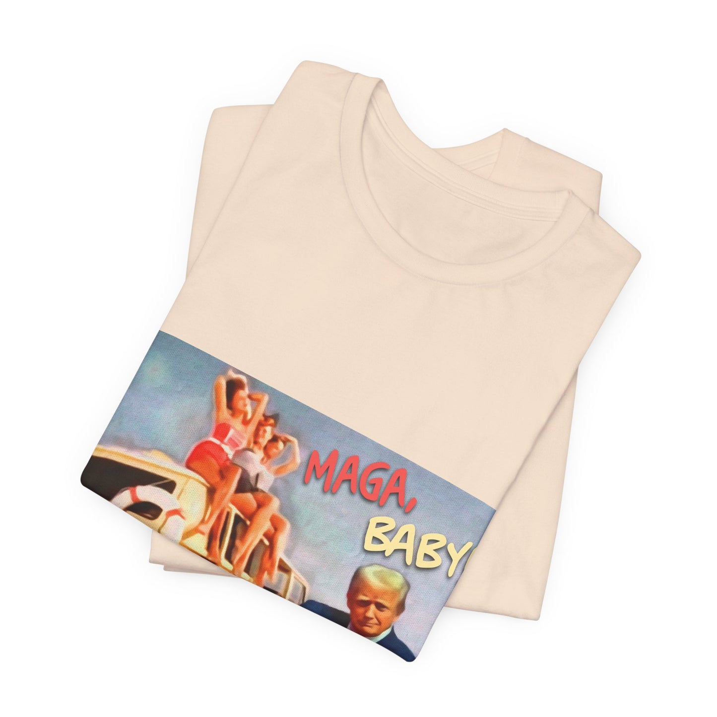 Vintage Political Graphic Tee — "MAGA Baby!"
