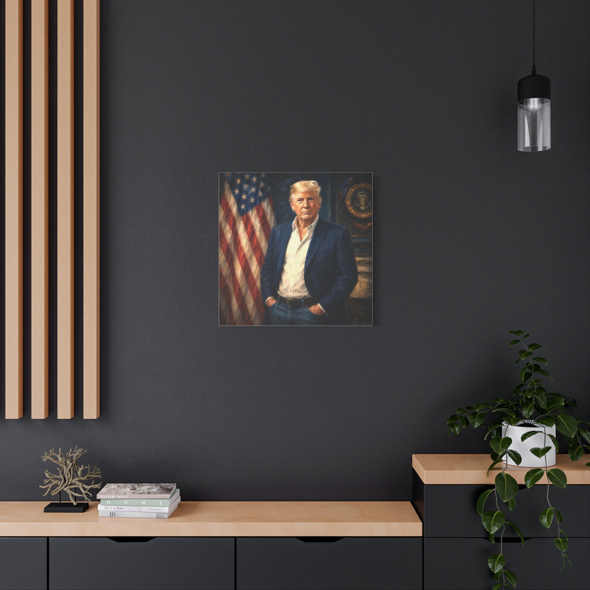 Trump Patriotic Portrait Canvas