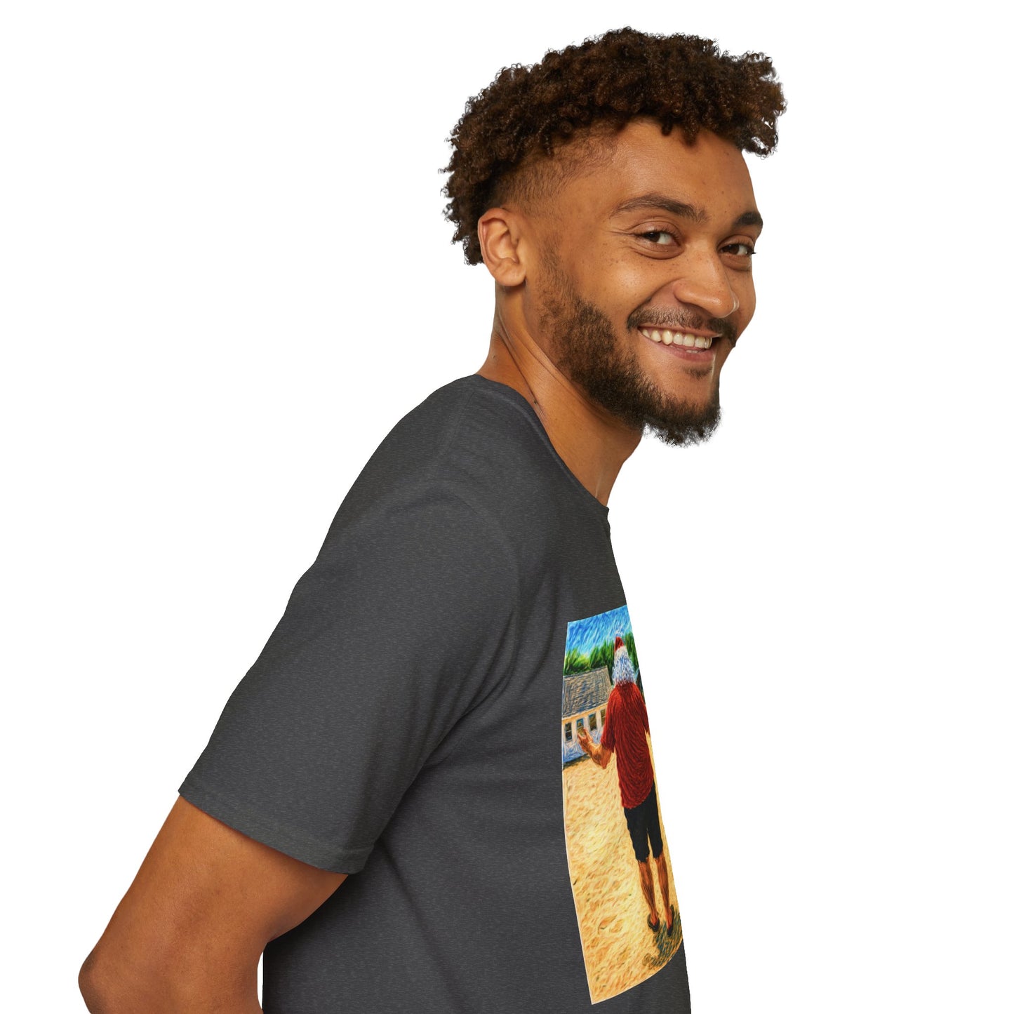 T-Shirt — Christmas in July Santa Beach Graphic Tee
