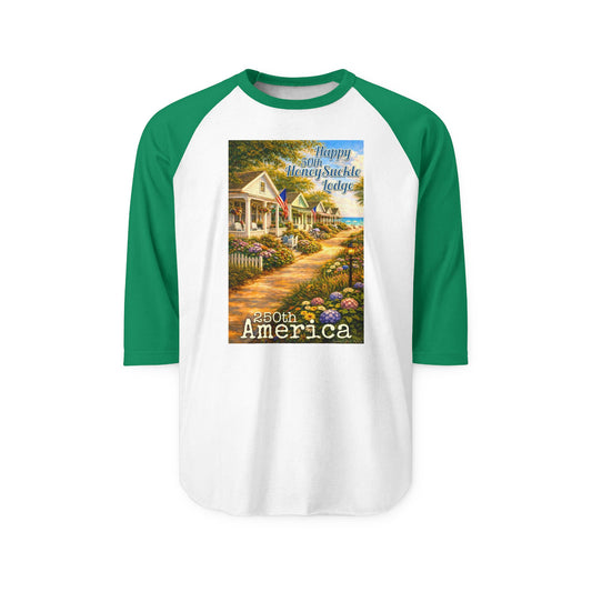 Raglan Shirt – 'Happy 50th HSL’ Vintage Porch Scenic Baseball Tee