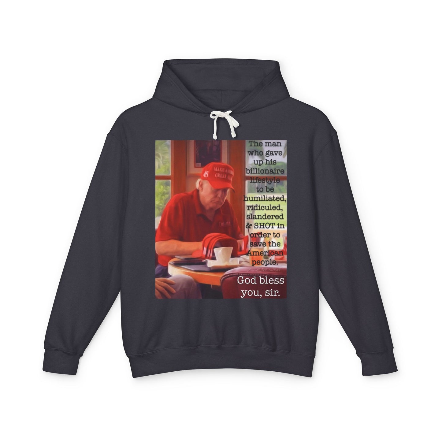 Patriotic 'God Bless You, Sir' Hoodie — Vintage Veteran Tribute Sweatshirt