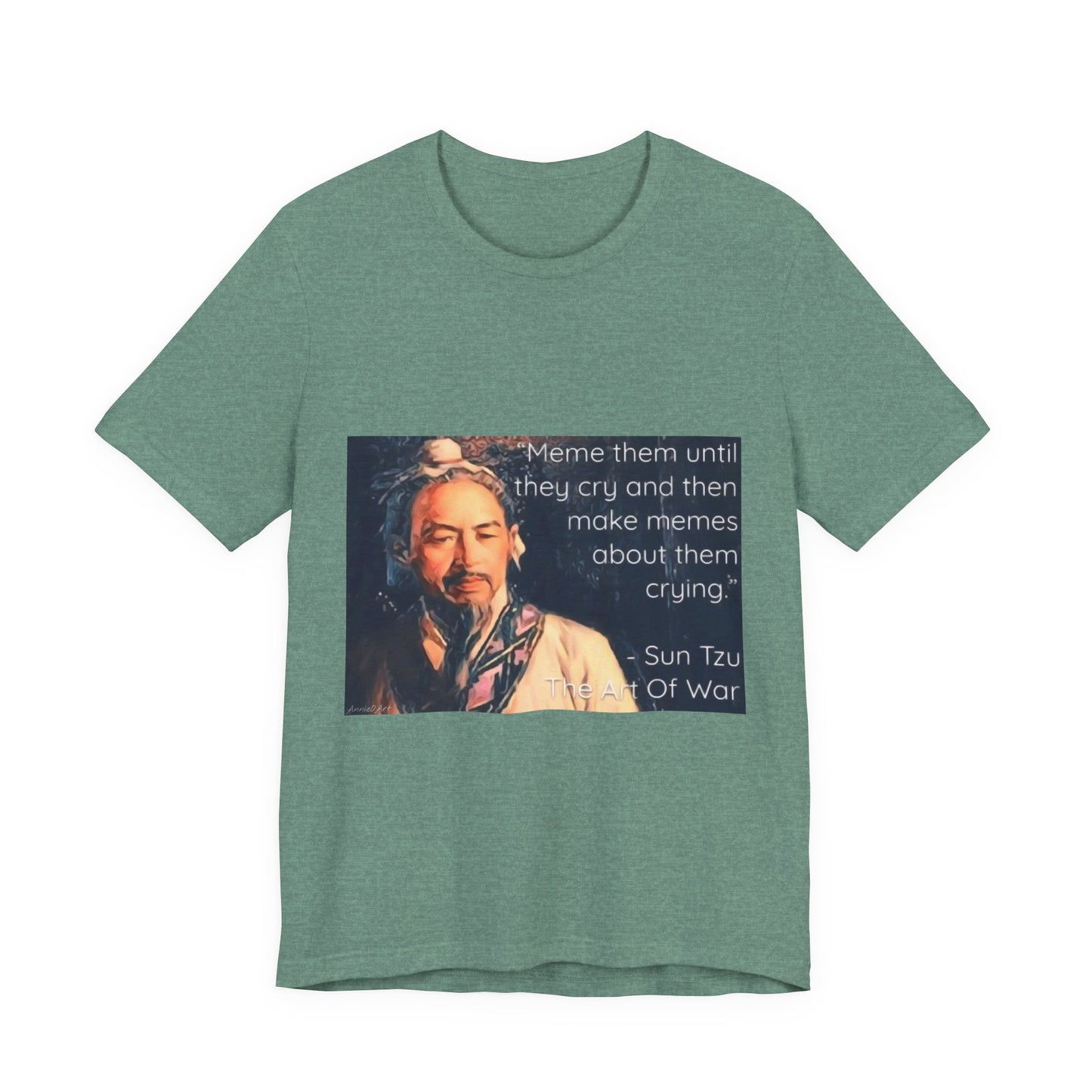 Sun Tzu Meme Tee — "Meme Them Until They Cry" Retro Political Art T‑Shirt