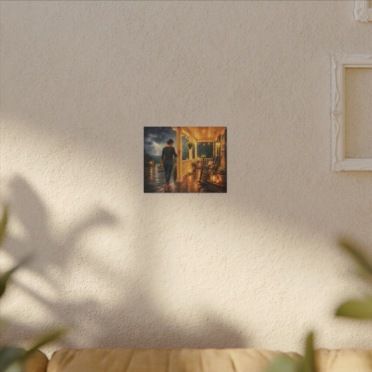 ‘Front Porch America—Coming in out of the Storm’—Matte Canvas, Stretched, 0.75" (Multi-Size)