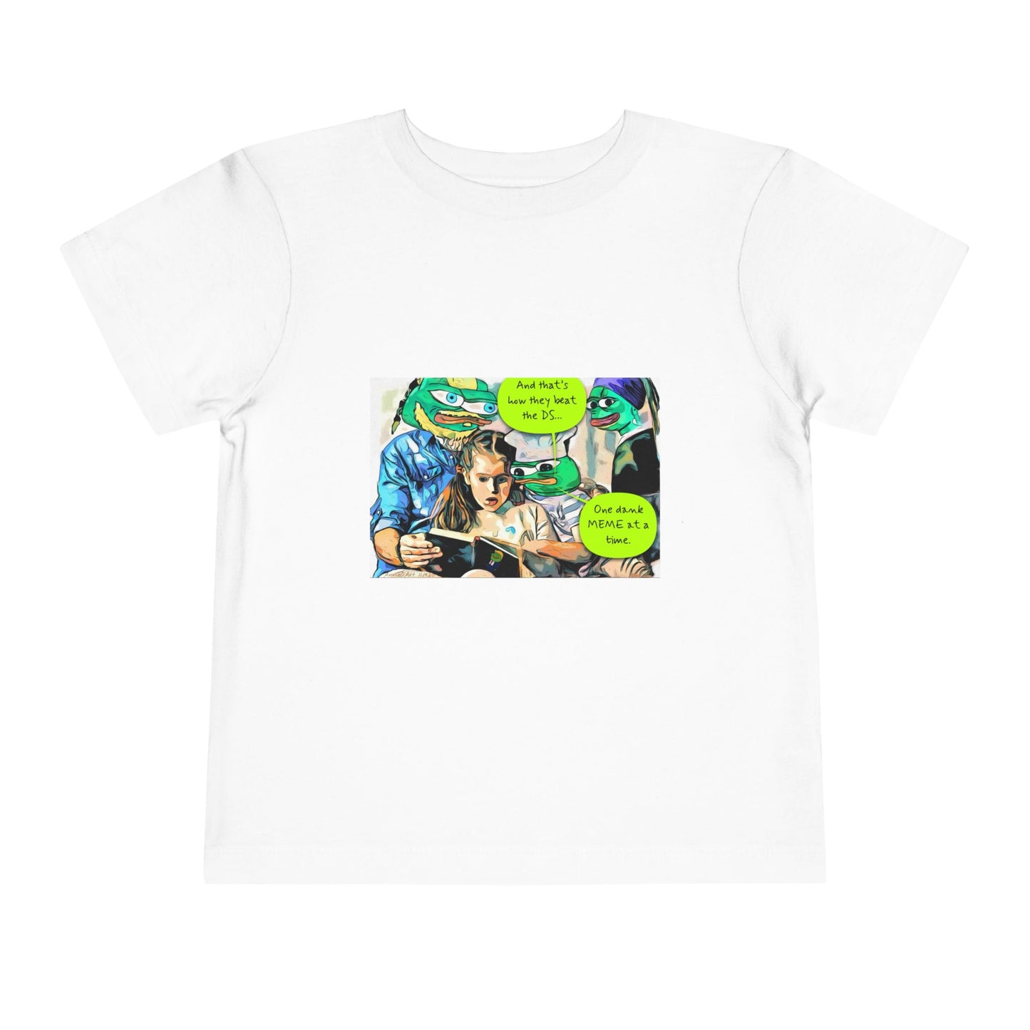 Grandkids of Anons Toddler Tee — Funny Frog Meme Family Gaming Graphic