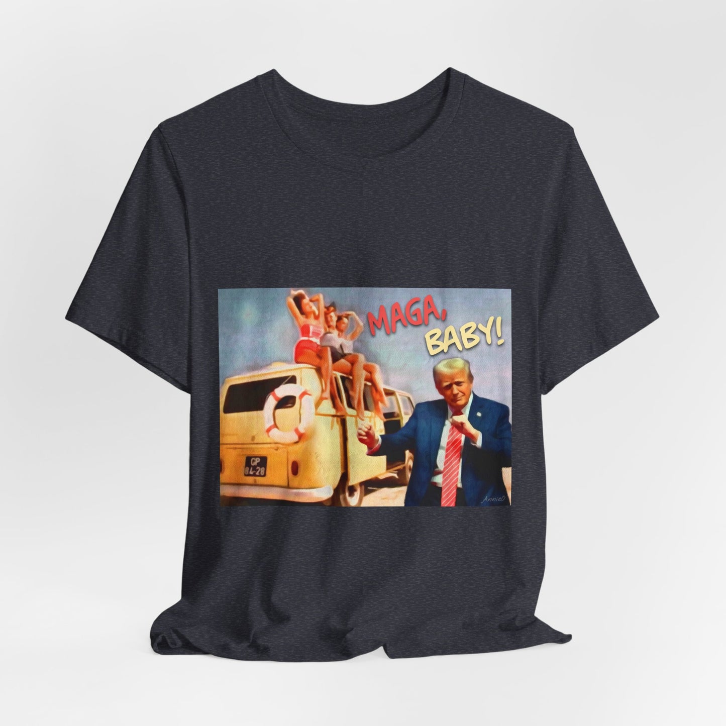 Vintage Political Graphic Tee — "MAGA Baby!"