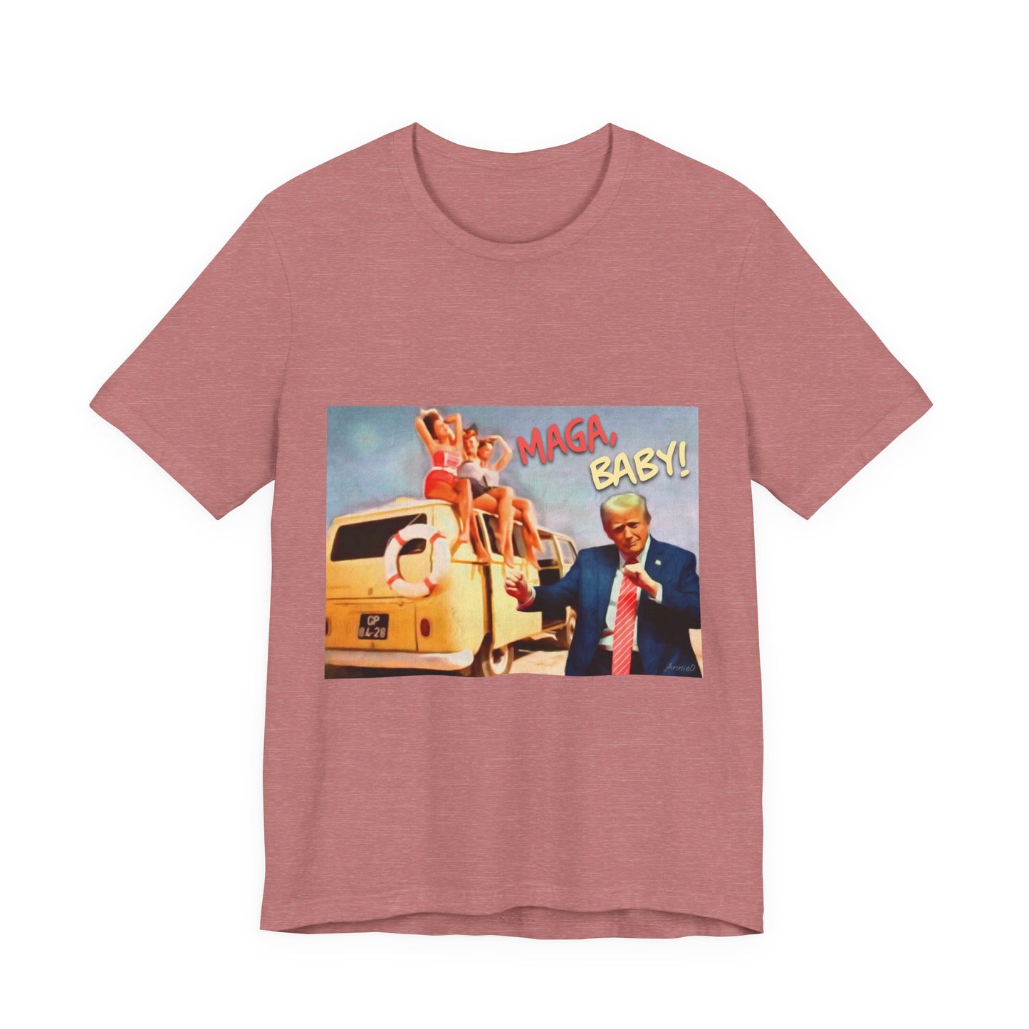 Vintage Political Graphic Tee — "MAGA Baby!"