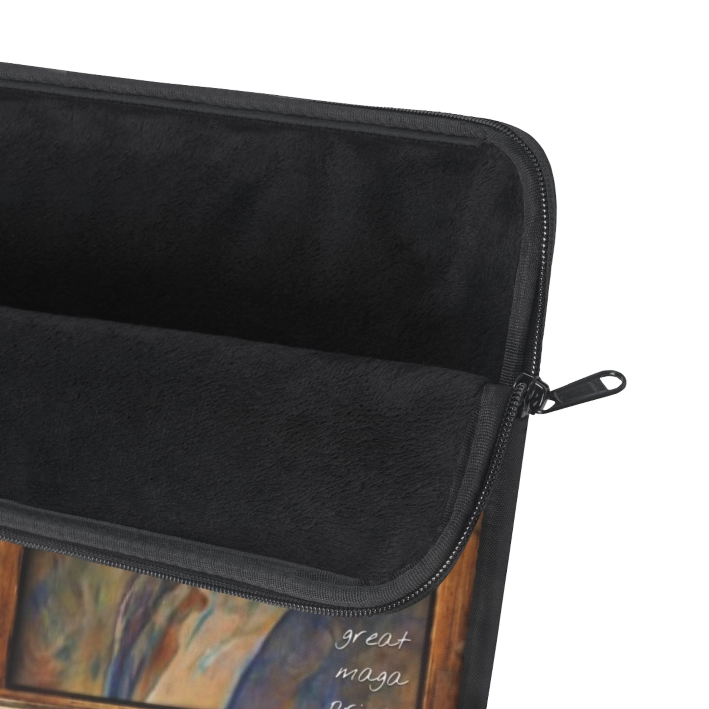 Laptop Sleeve — Trump “DYNASTY” Vintage Oil Painting Twin Portraits Barron & Donald Trump
