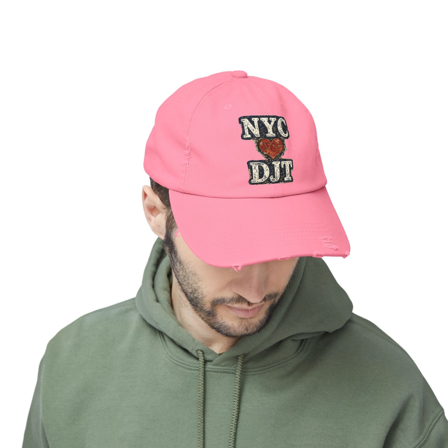 Distressed NYC❤️DJT Vintage Baseball Cap